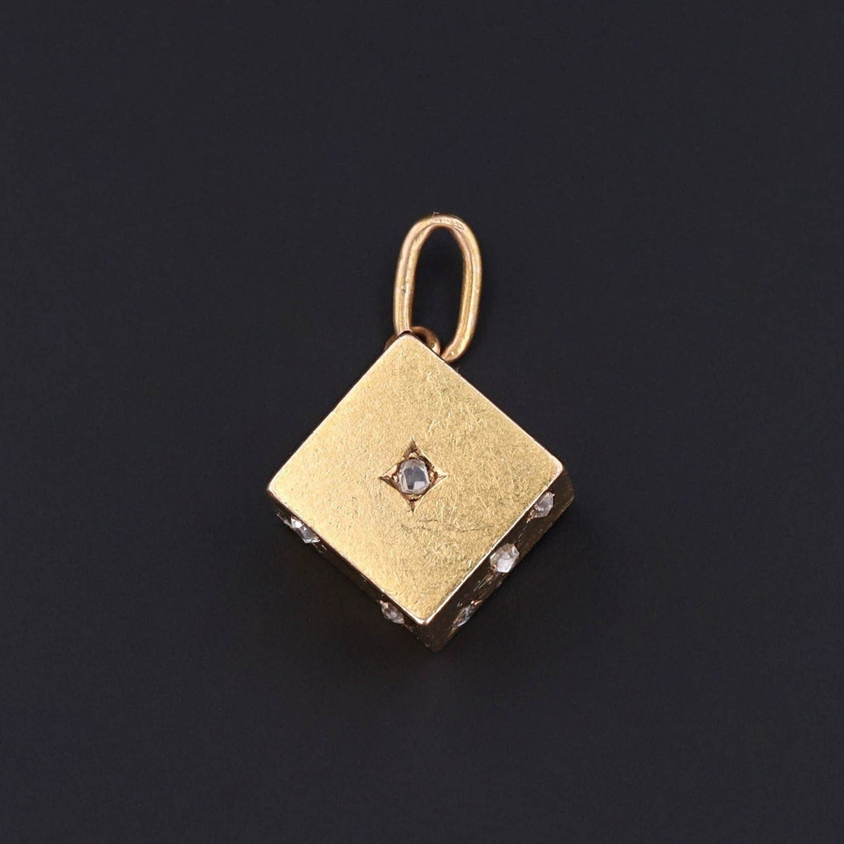 Dice Pendant | Gemstone Charm - Trademark Antiques