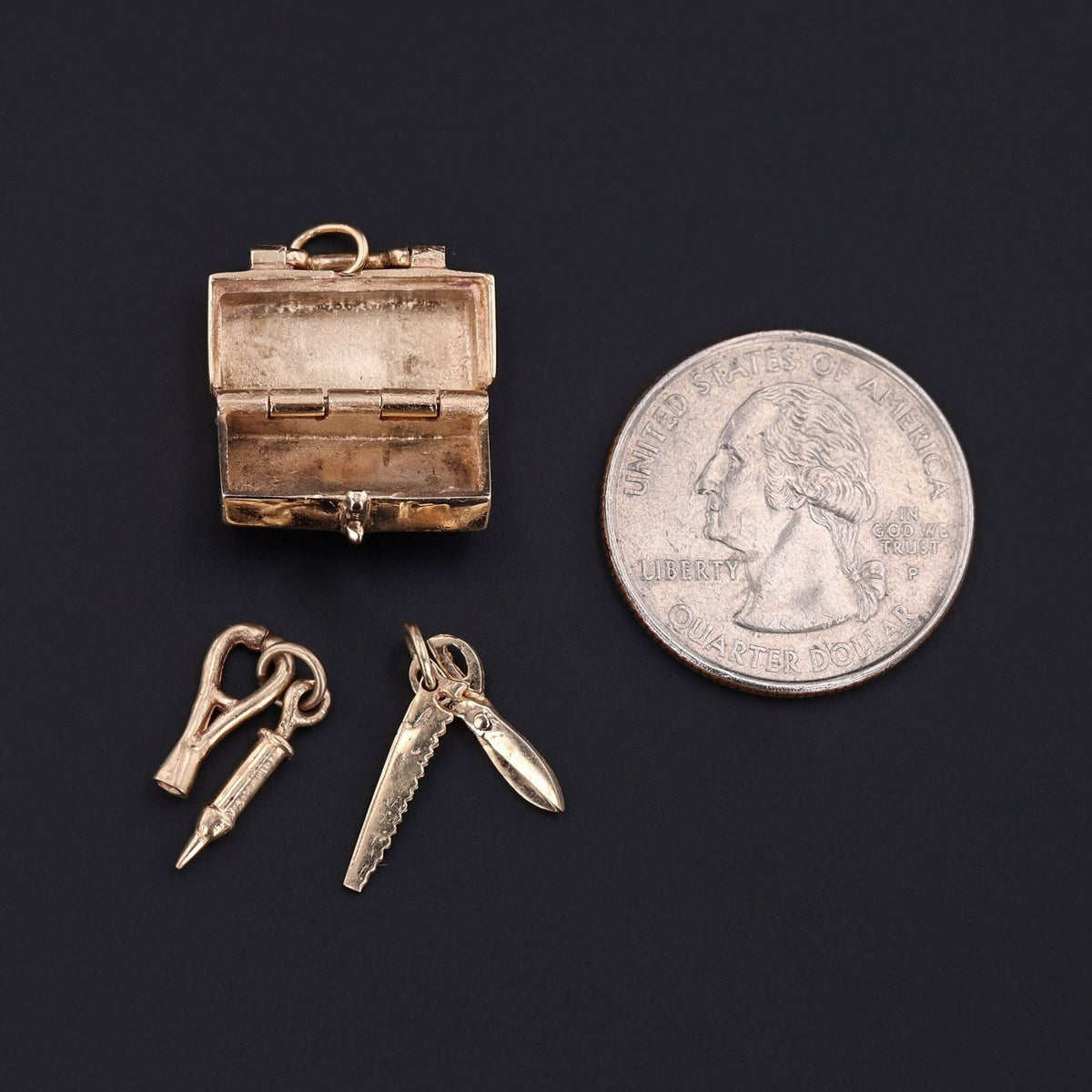 Doctor's Bag with Tools | Moveable Charm - Trademark Antiques