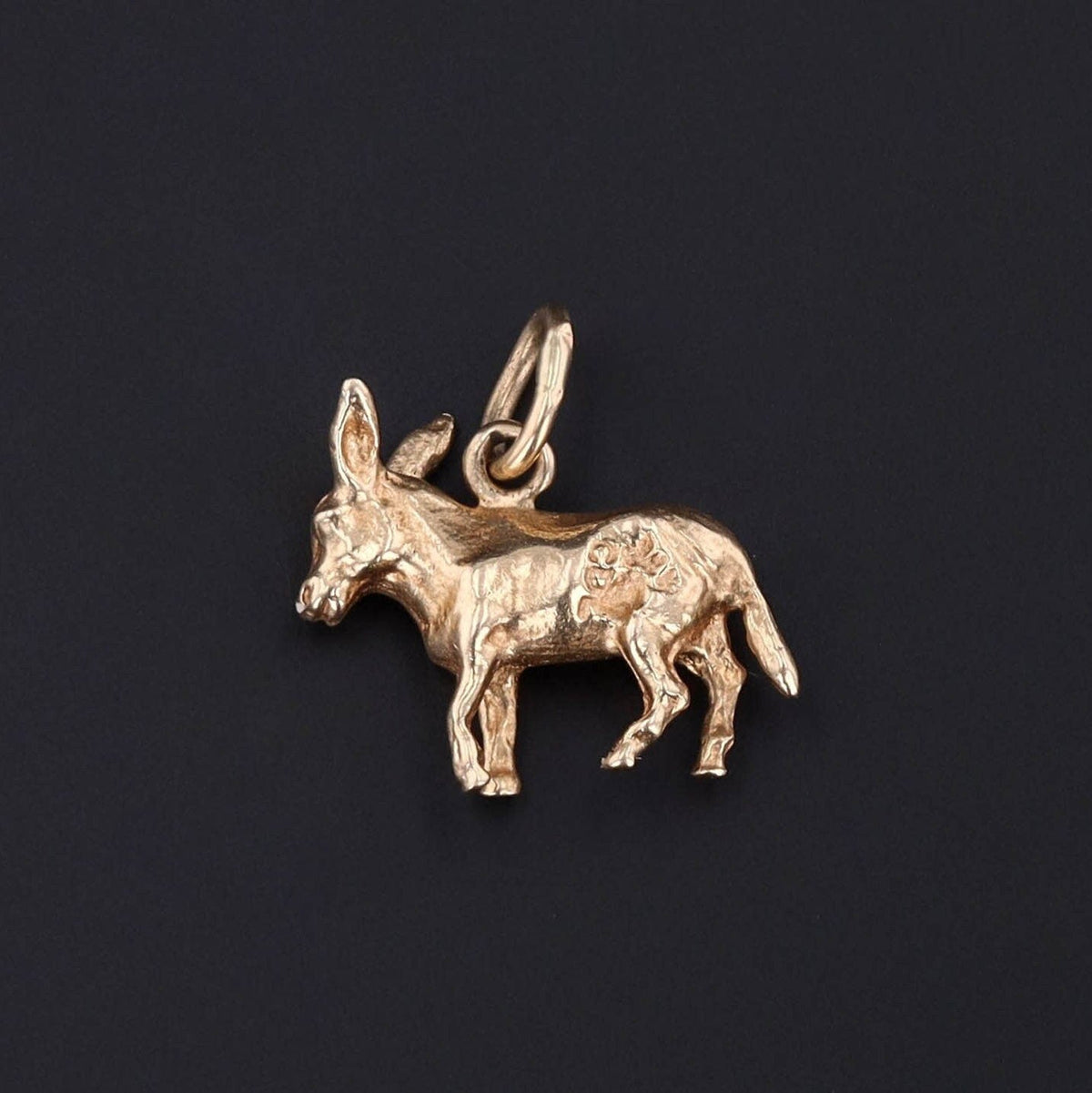 Donkey Charm | 14k Gold Charm - Trademark Antiques