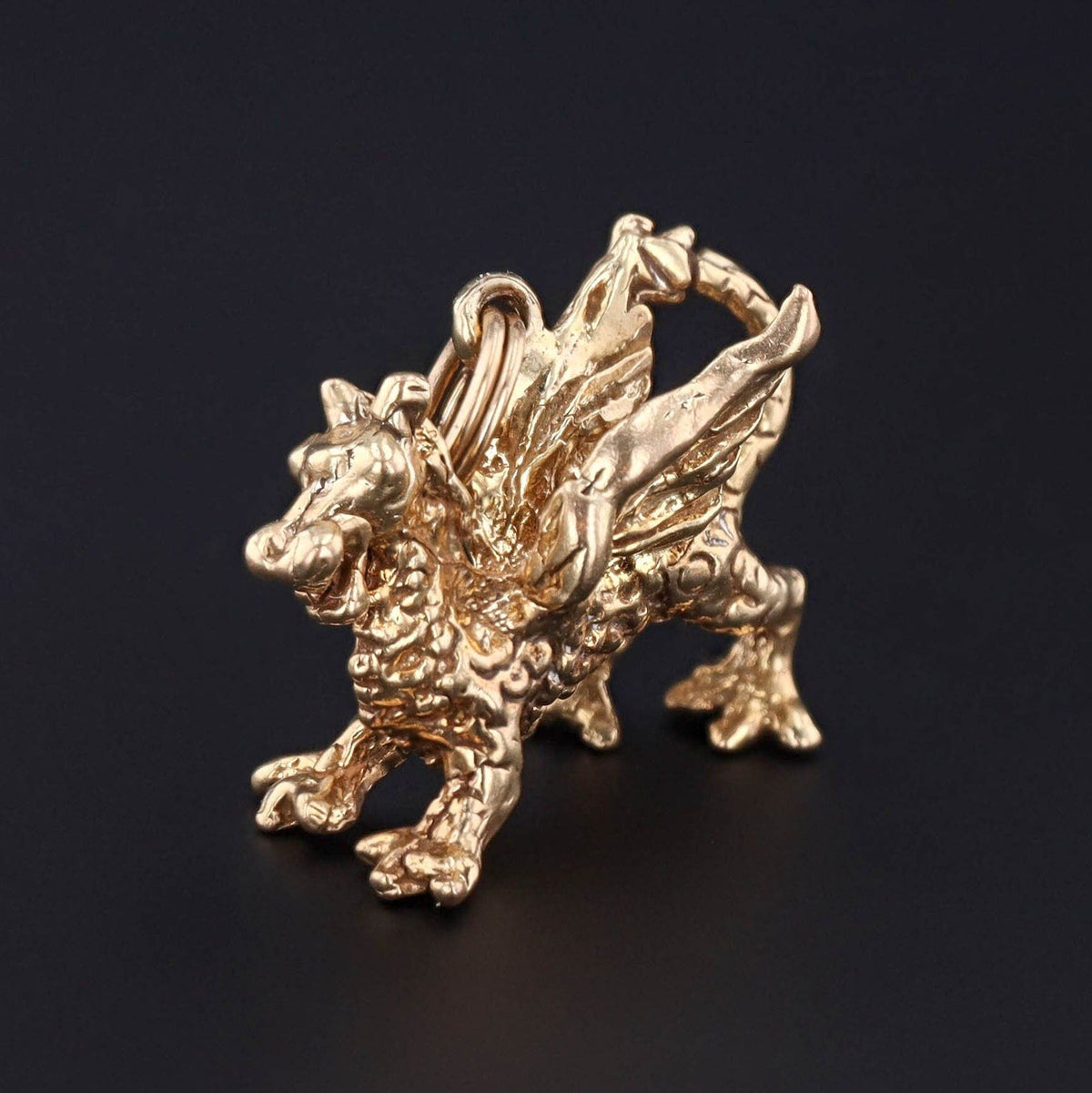 Dragon Charm | Antique Dragon Charm - Trademark Antiques