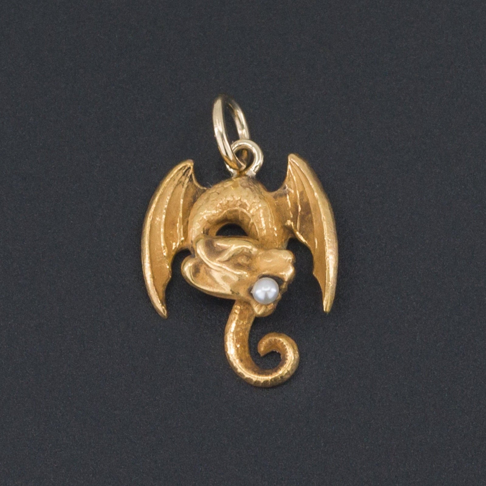 Dragon Charm | Antique Dragon Charm - Trademark Antiques