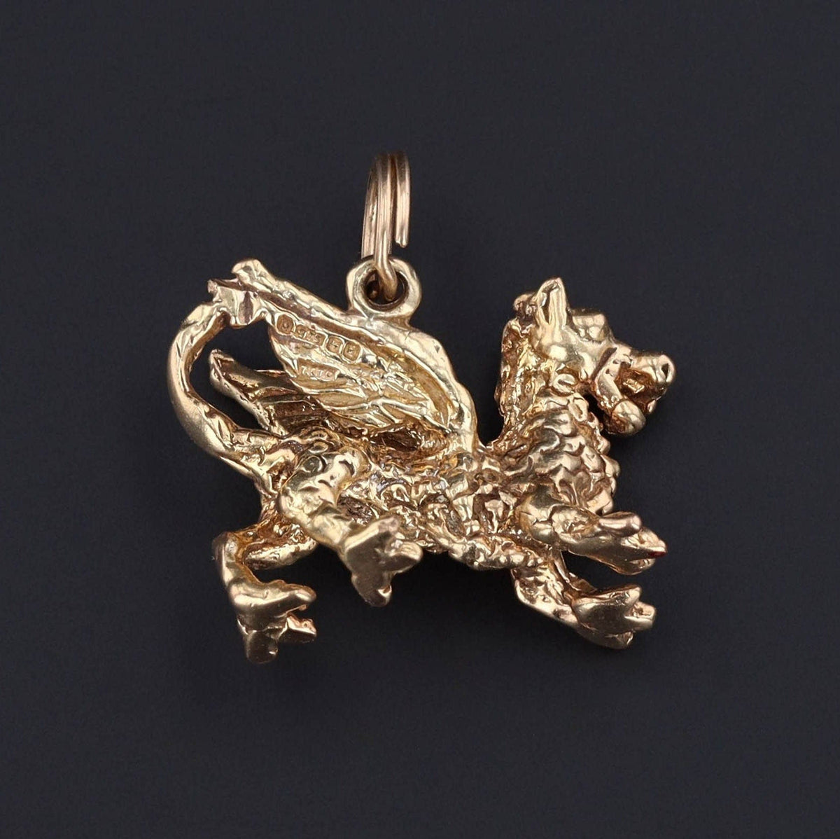 Dragon Charm | Antique Dragon Charm - Trademark Antiques