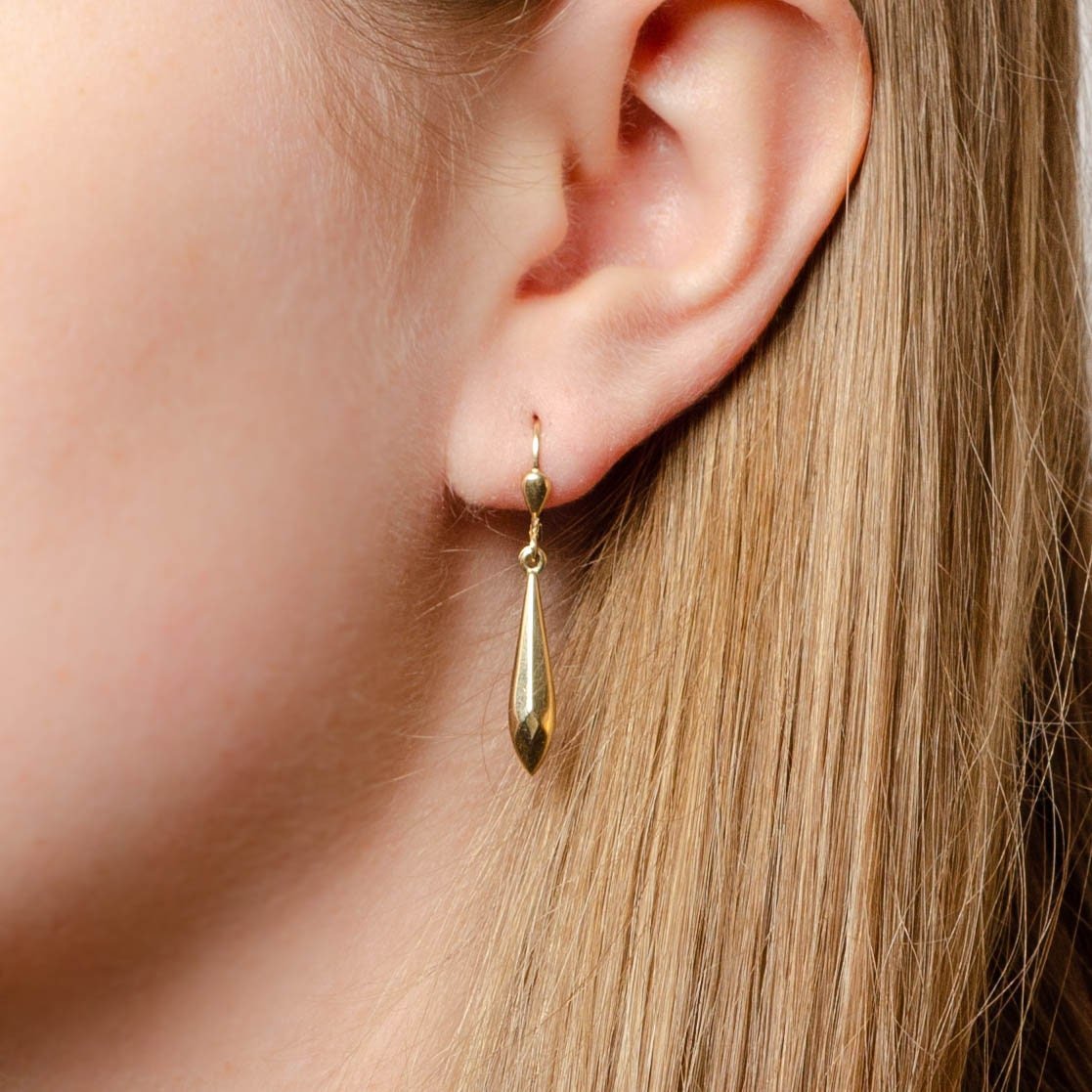 Drop Earrings | 14k Gold Earrings - Trademark Antiques