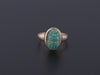 Antique Faience Scarab Ring of 9ct Gold