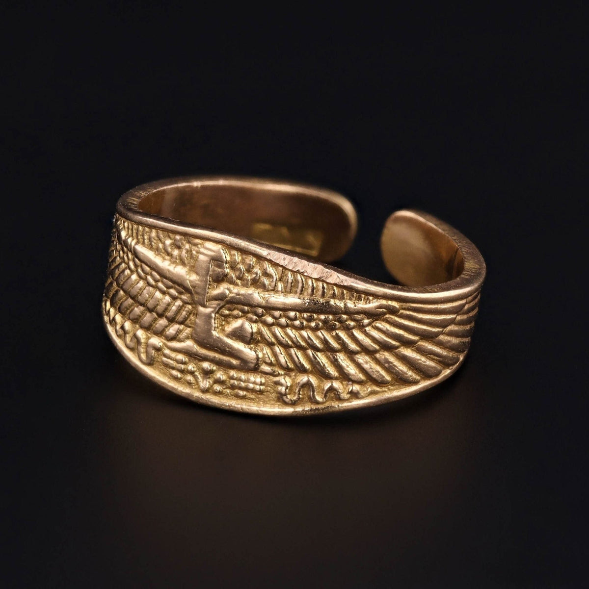 Egyptian Revival Ring | Isis Ring - Trademark Antiques