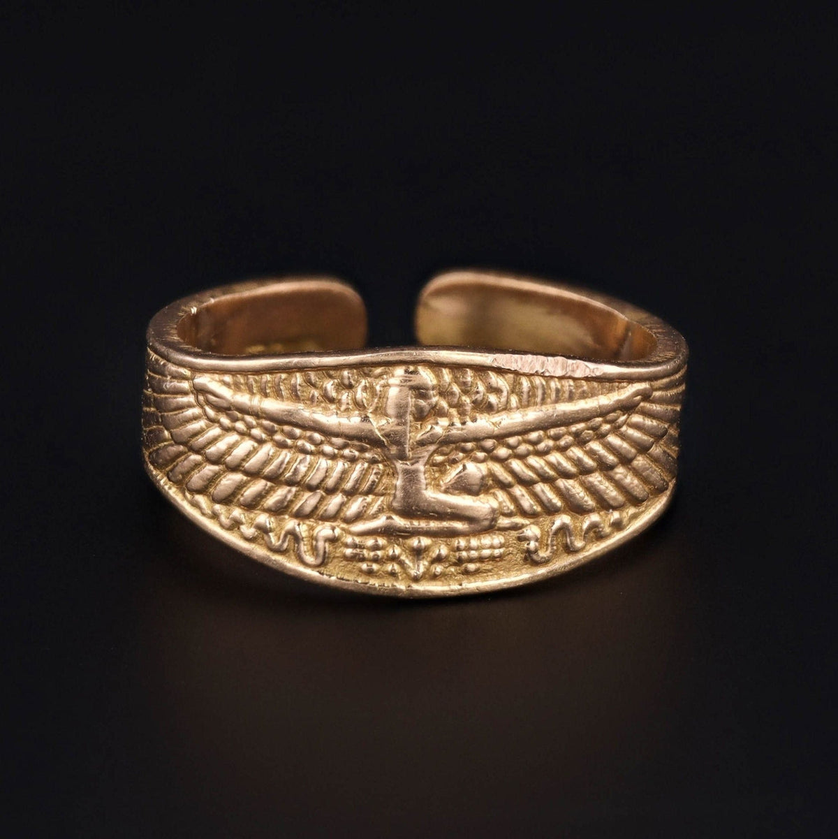 Egyptian Revival Ring | Isis Ring - Trademark Antiques