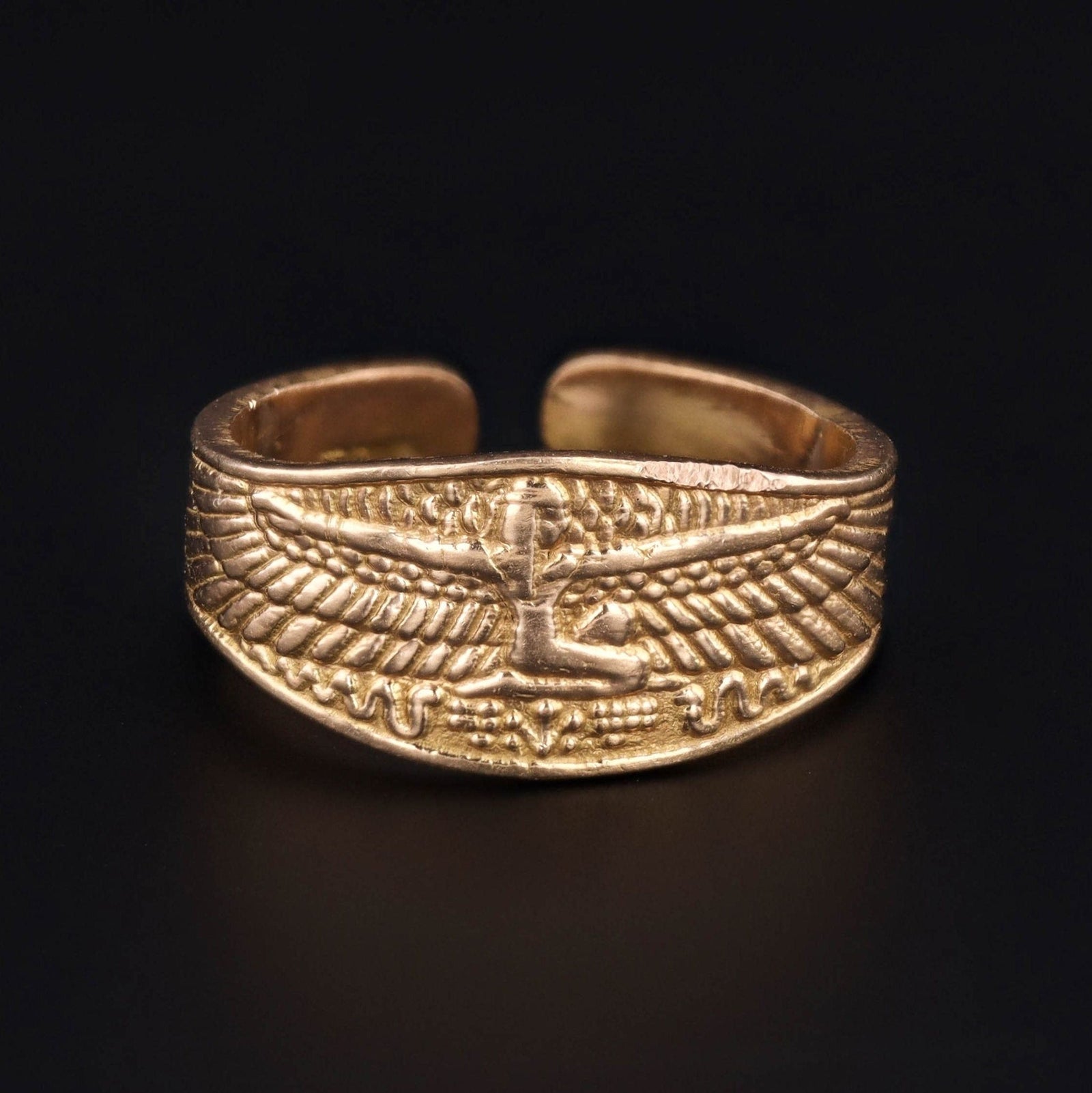 Egyptian Revival Ring | Isis Ring - Trademark Antiques