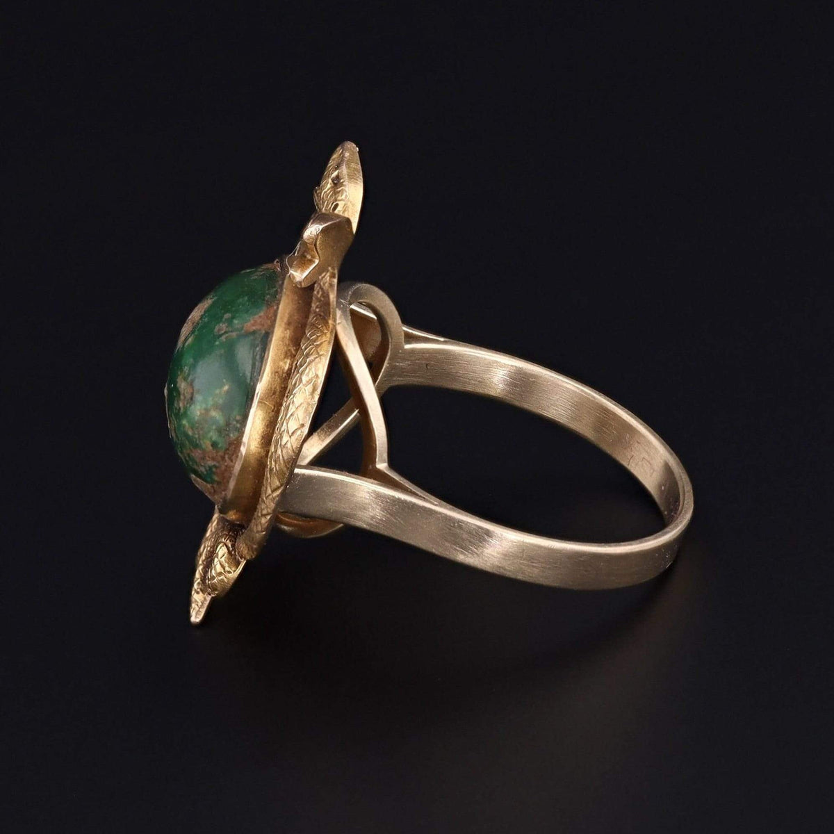 Egyptian Revival Ring | Turquoise Ring - Trademark Antiques