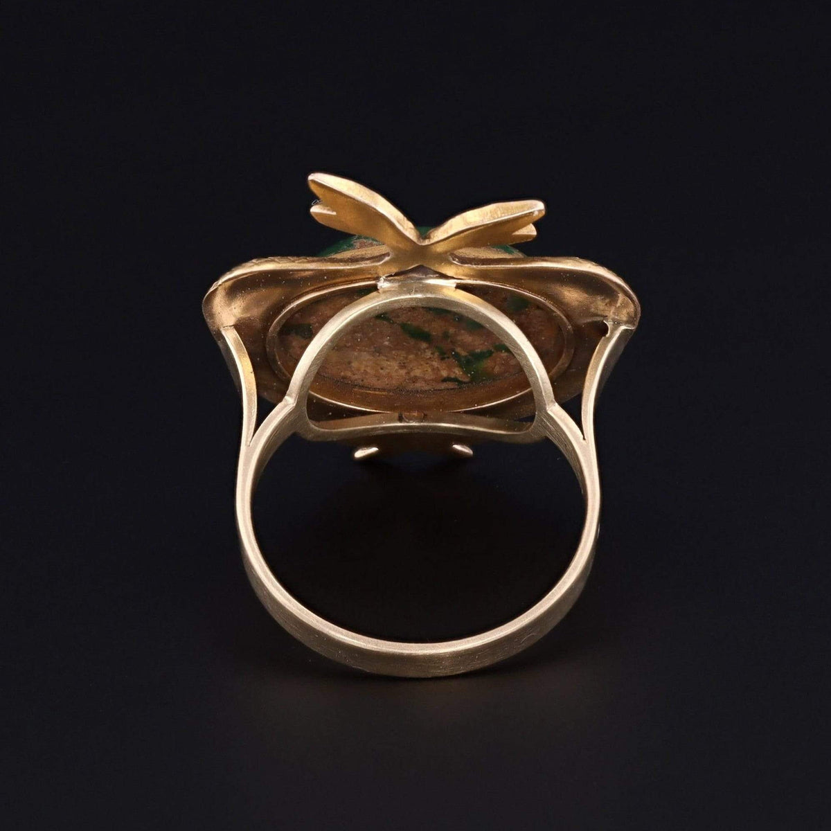 Egyptian Revival Ring | Turquoise Ring - Trademark Antiques