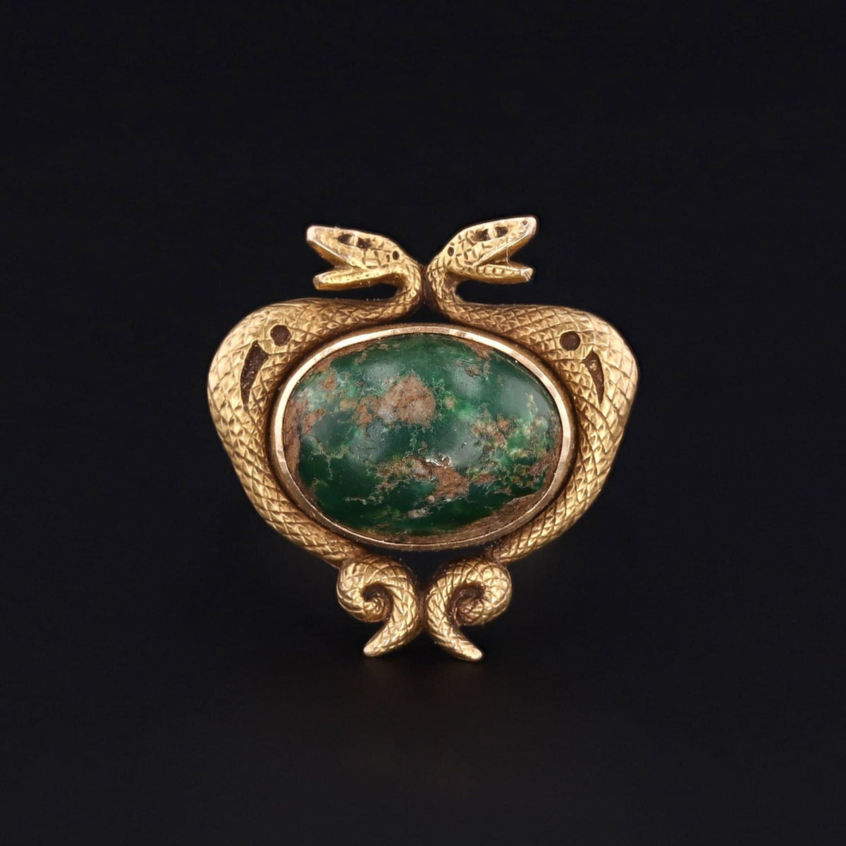 Egyptian Revival Ring | Turquoise Ring - Trademark Antiques