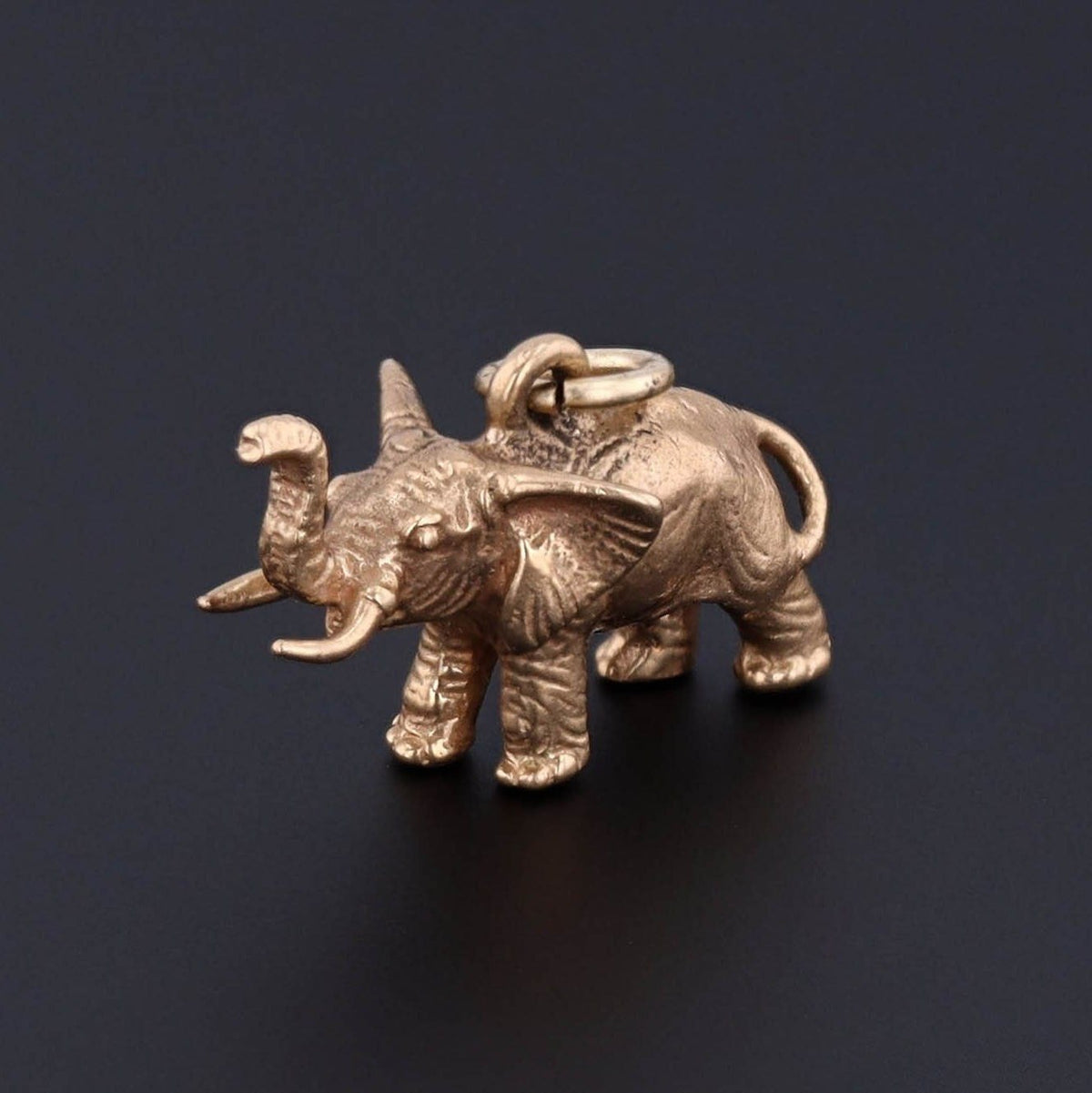 Elephant Charm | 14k Gold Charm - Trademark Antiques