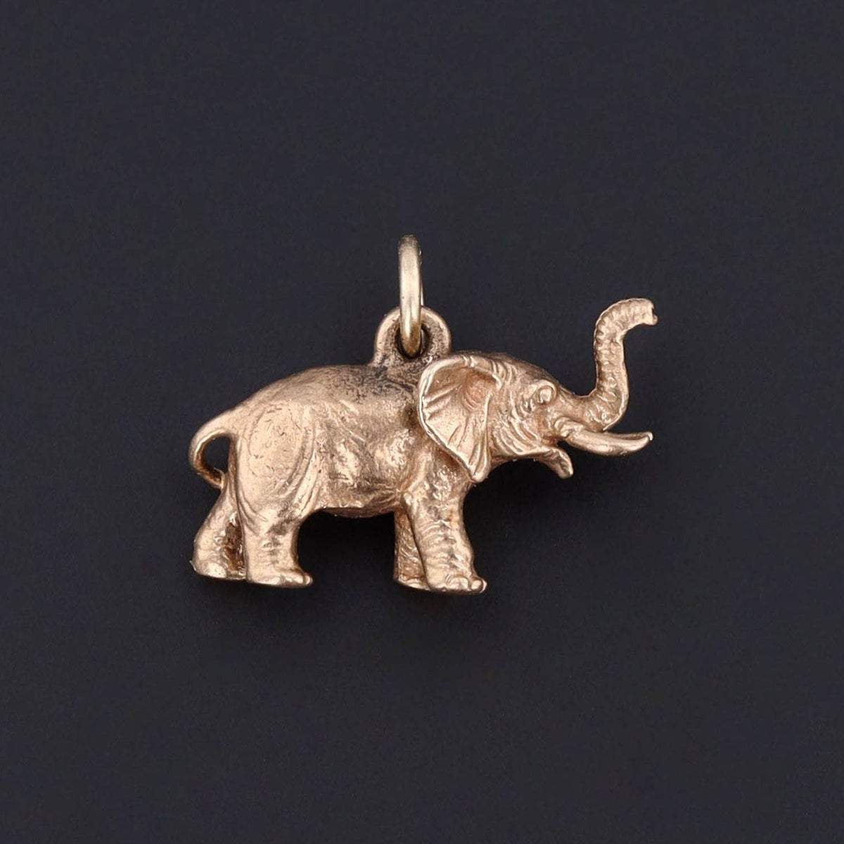 Elephant Charm | 14k Gold Charm - Trademark Antiques
