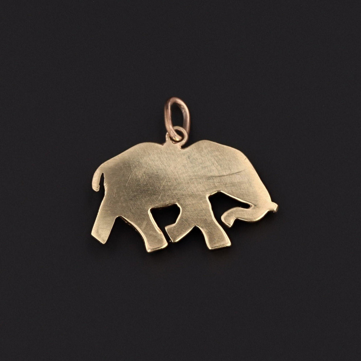 Elephant Charm | 14k Gold Elephant Charm - Trademark Antiques