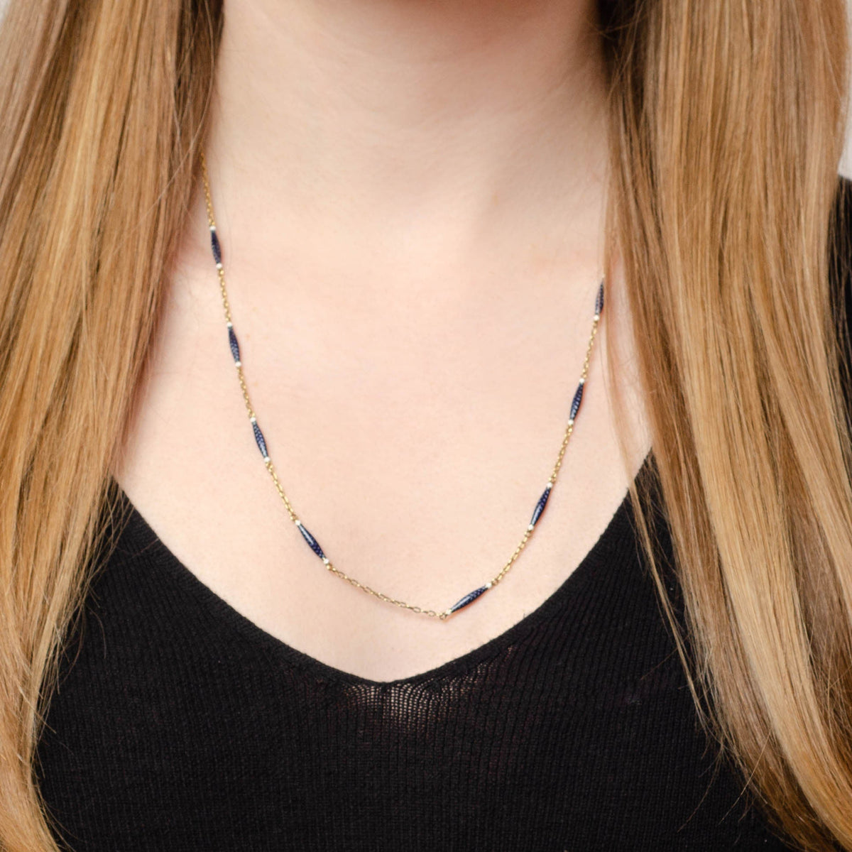 Enamel Chain | Antique Chain - Trademark Antiques