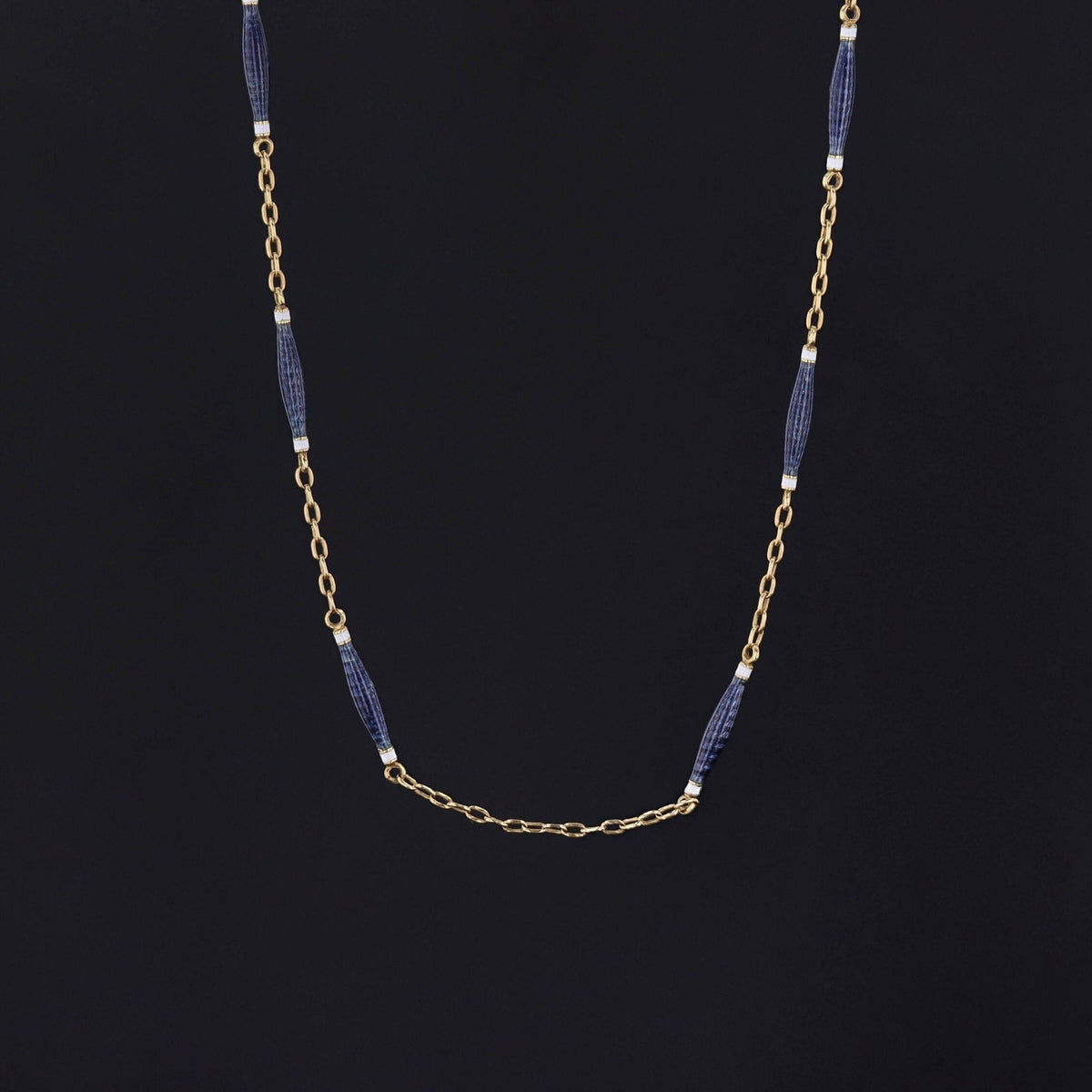 Enamel Chain | Antique Chain - Trademark Antiques