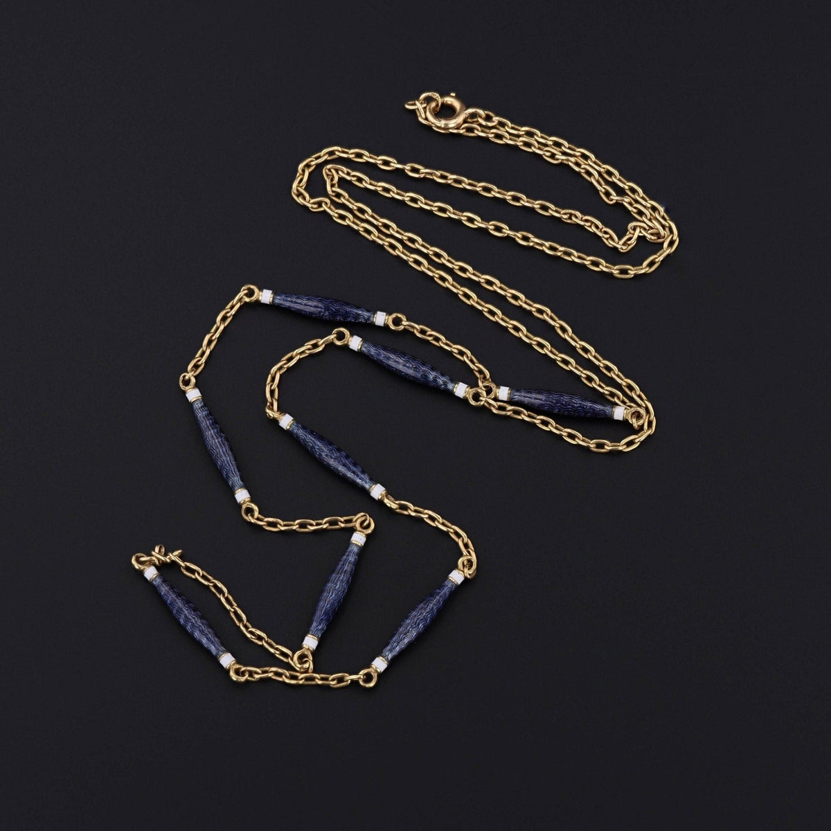 Enamel Chain | Antique Chain - Trademark Antiques