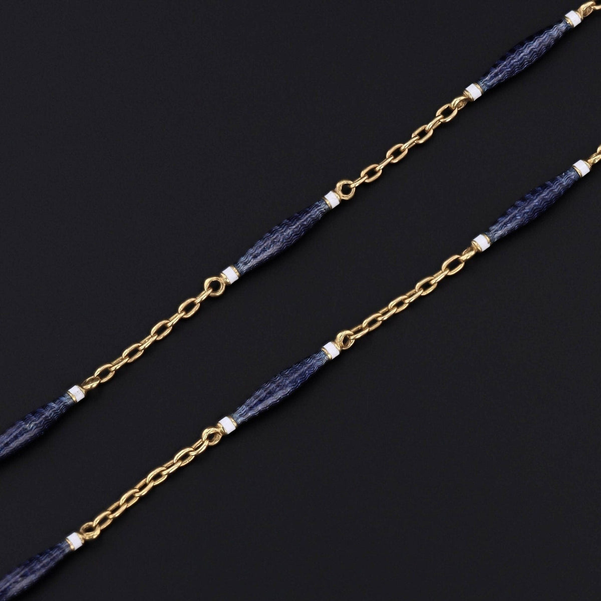 Enamel Chain | Antique Chain - Trademark Antiques