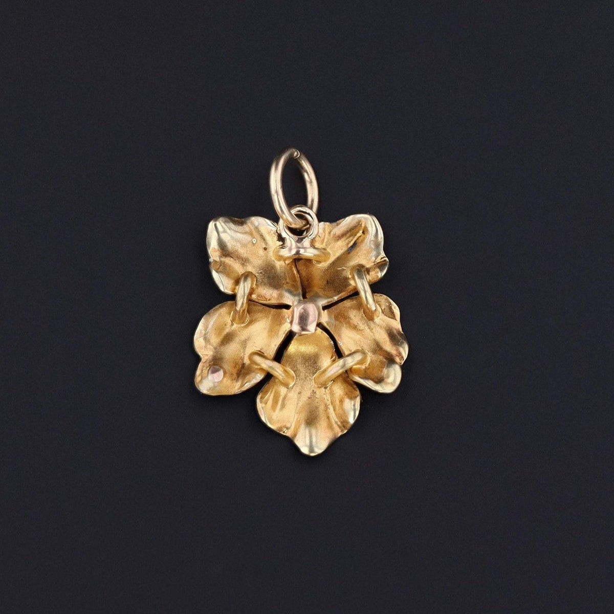 Enamel Flower Charm | Iridescent Enamel Flower Charm - Trademark Antiques