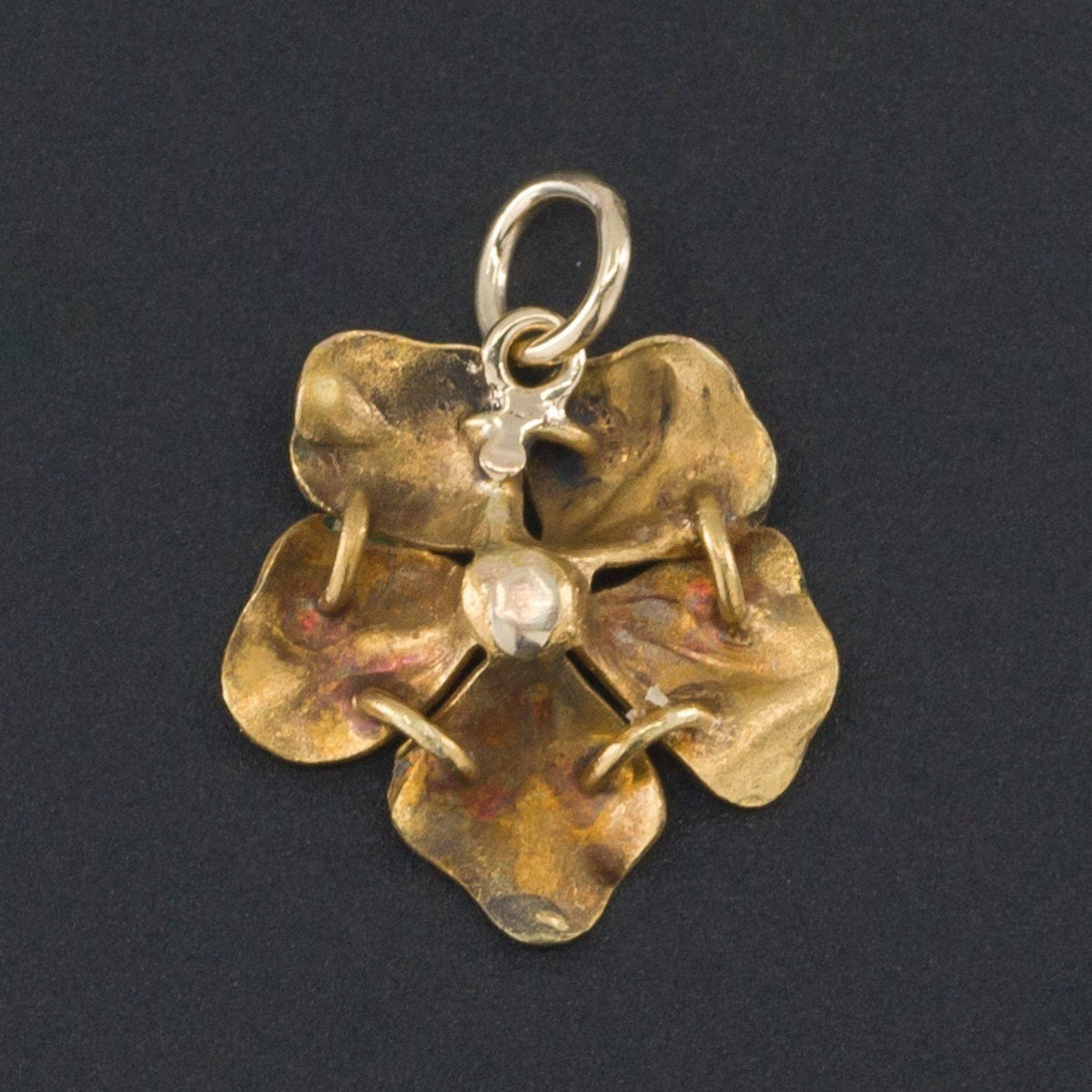 Enamel Flower Charm | Yellow Enamel Flower Charm - Trademark Antiques