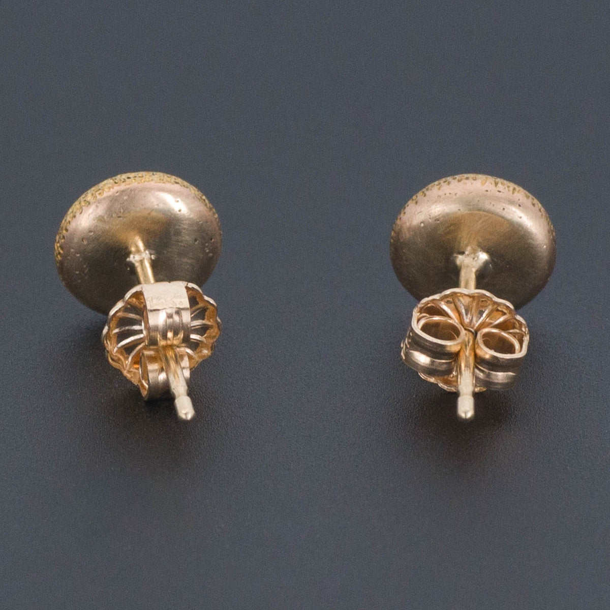Enamel Flower Earrings | 14k Gold Earrings - Trademark Antiques