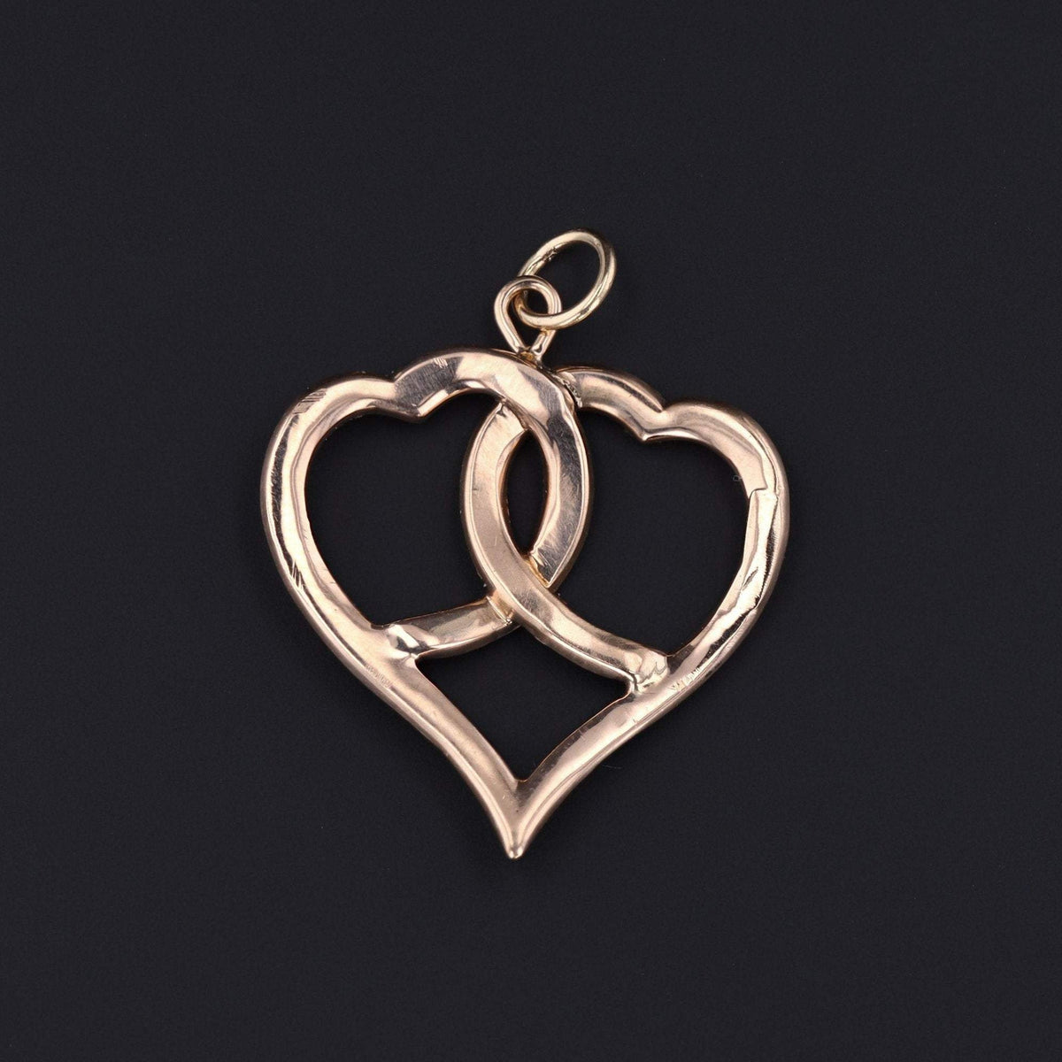 Entwined Hearts Necklace | Pearl Hearts Necklace - Trademark Antiques