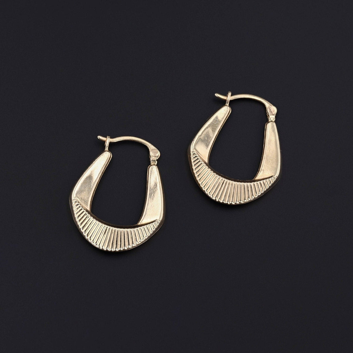 Estate Hoop Earrings of 14k Gold - Trademark Antiques