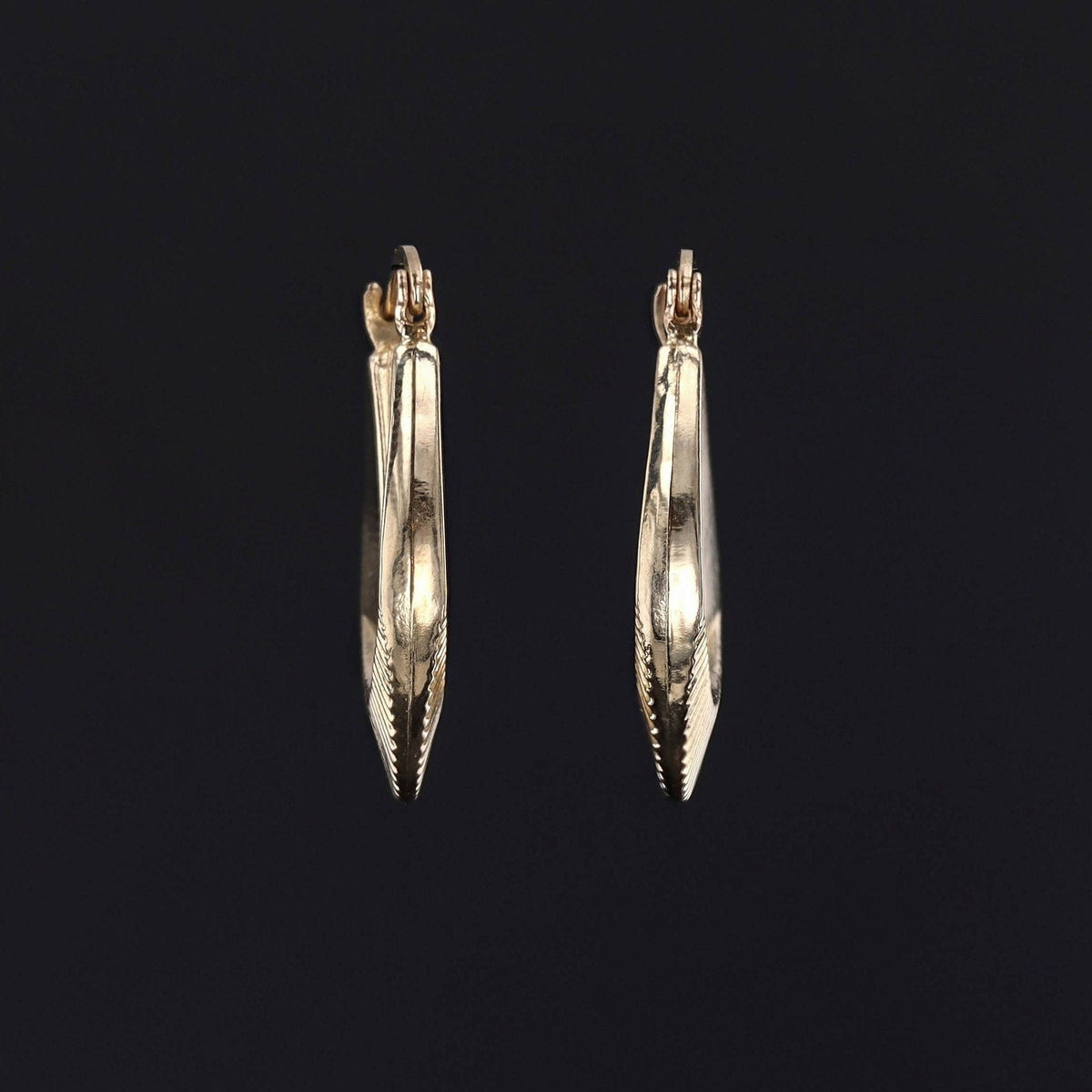 Estate Hoop Earrings of 14k Gold - Trademark Antiques