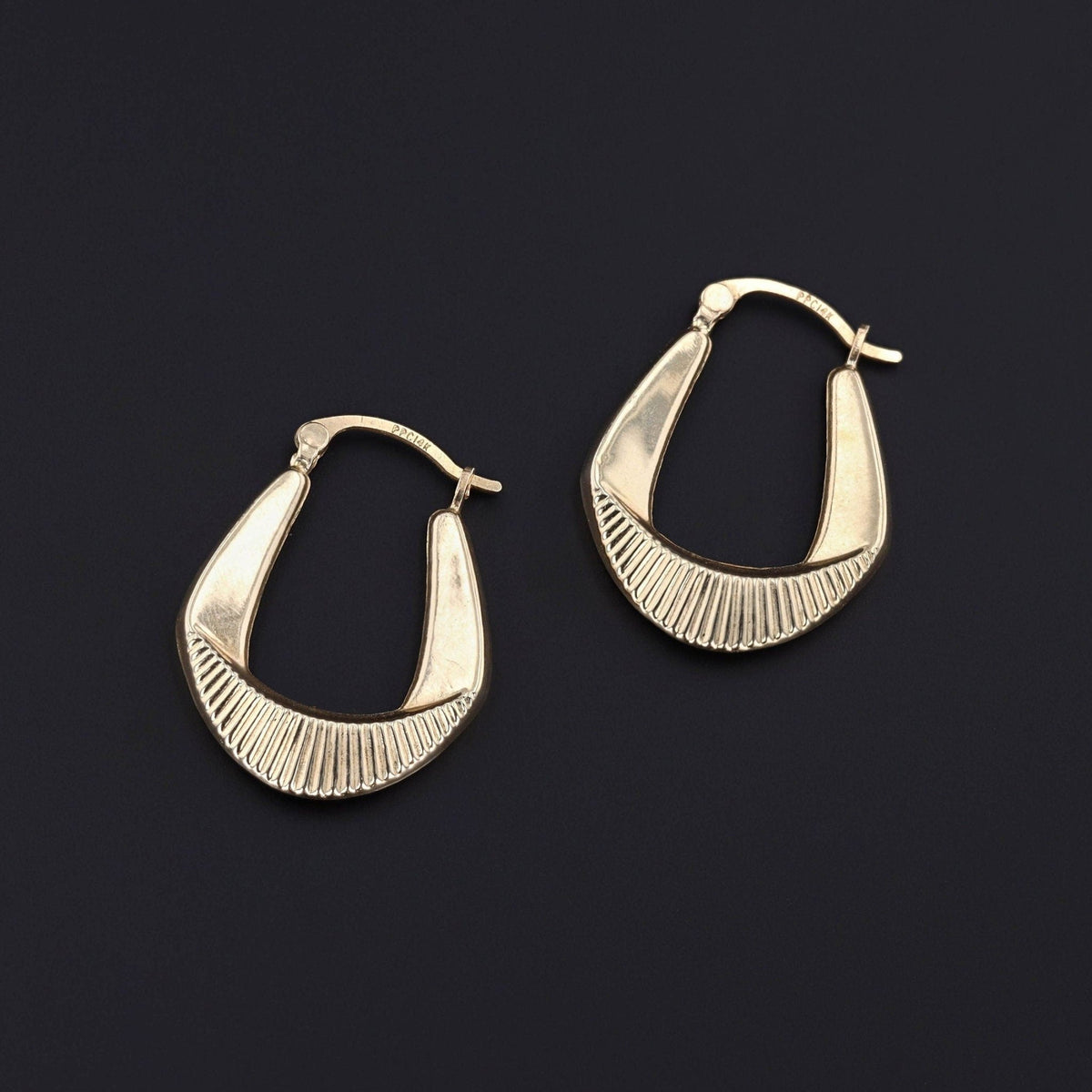 Estate Hoop Earrings of 14k Gold - Trademark Antiques