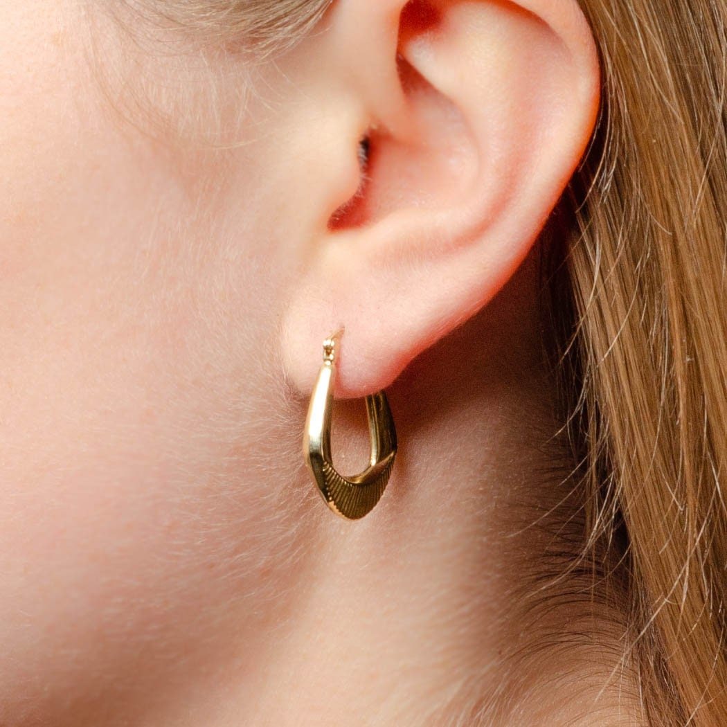 Estate Hoop Earrings of 14k Gold - Trademark Antiques