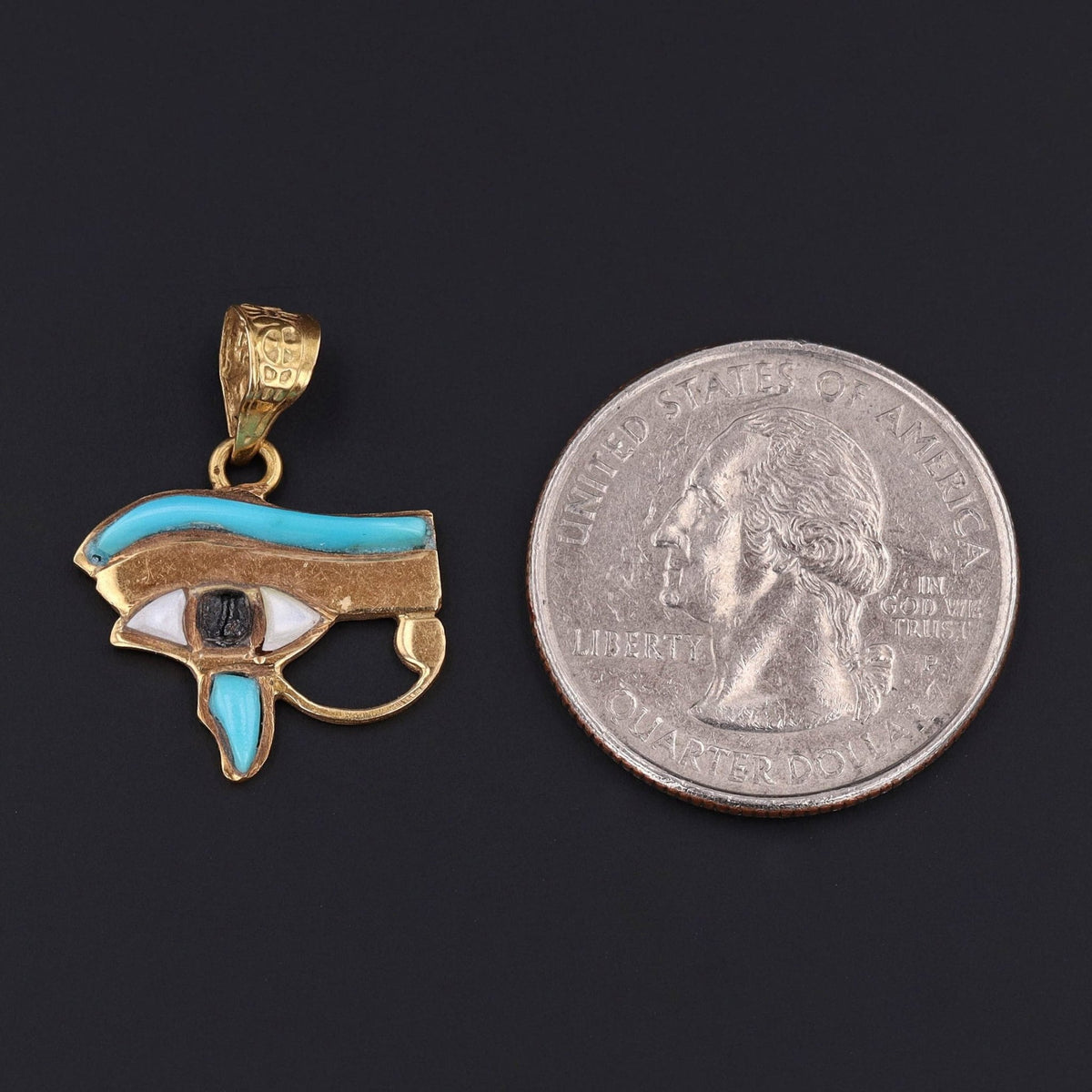 Eye of Horus | Egyptian Pendant - Trademark Antiques