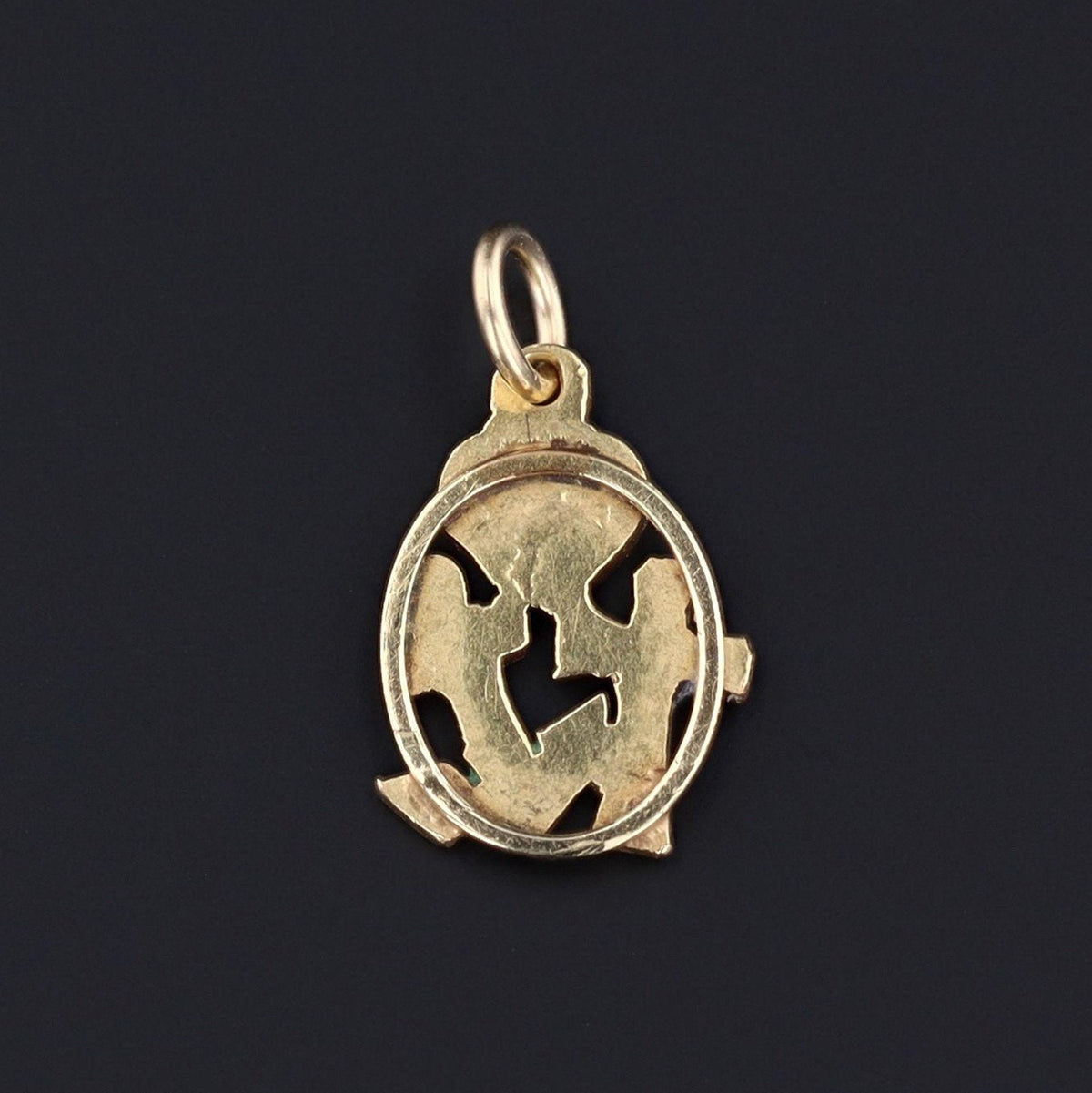 Faith Hope &amp; Charity Charm | Vintage Enamel Charm - Trademark Antiques