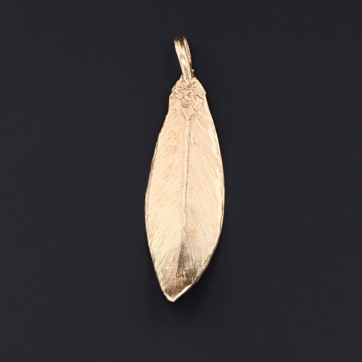 Feather Pendant | Vintage Feather Pendant - Trademark Antiques