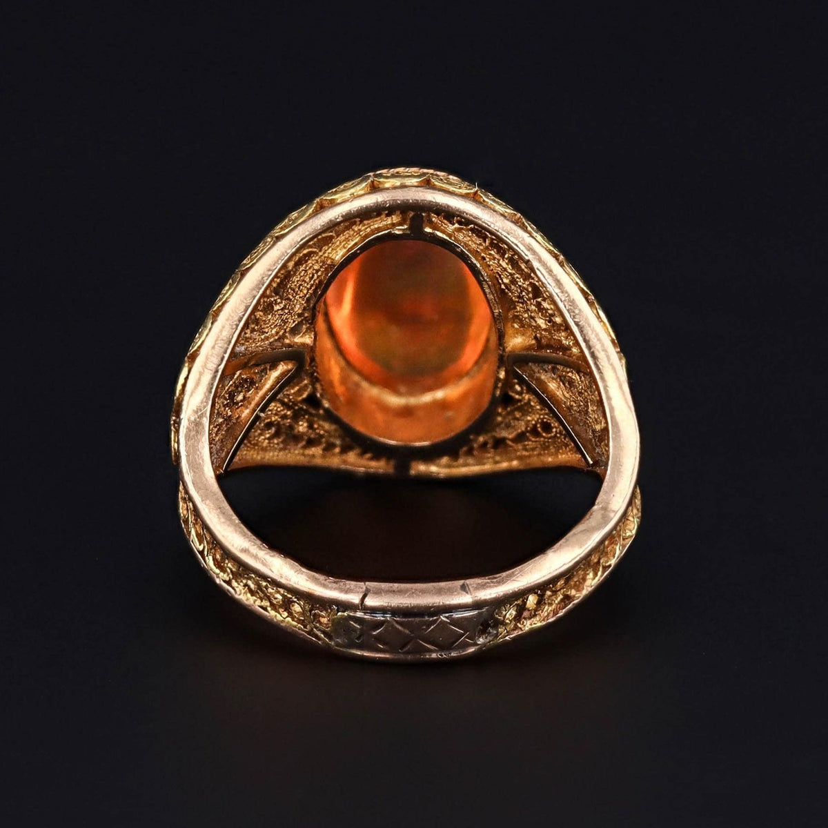 Fire Opal Ring | Vintage Ring - Trademark Antiques
