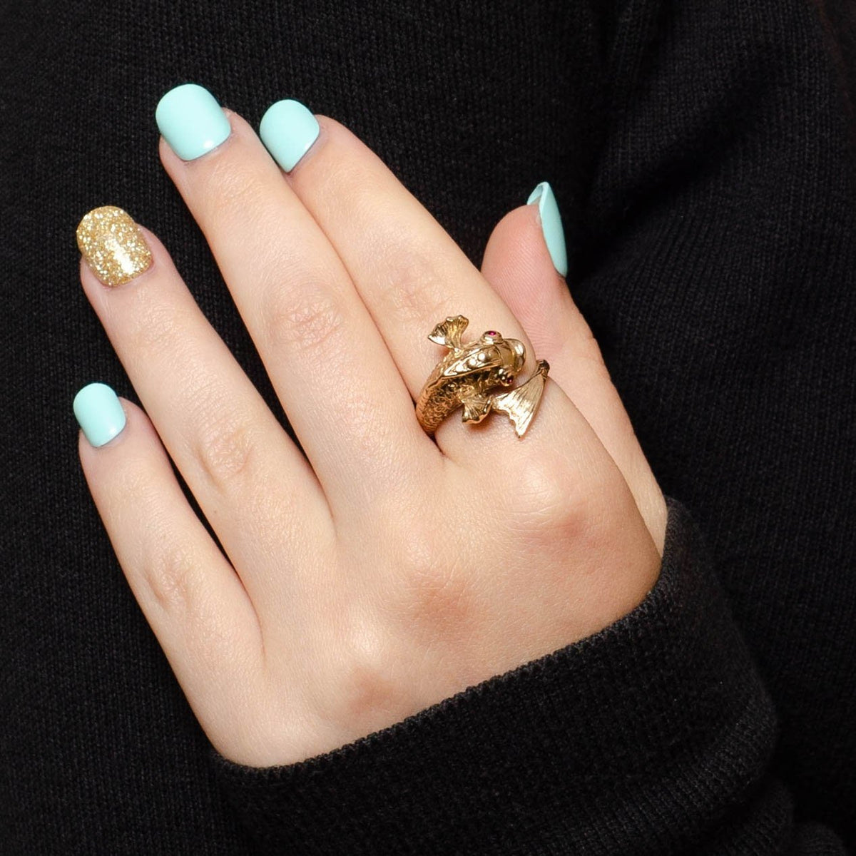 Fish Ring | Figural Ring - Trademark Antiques