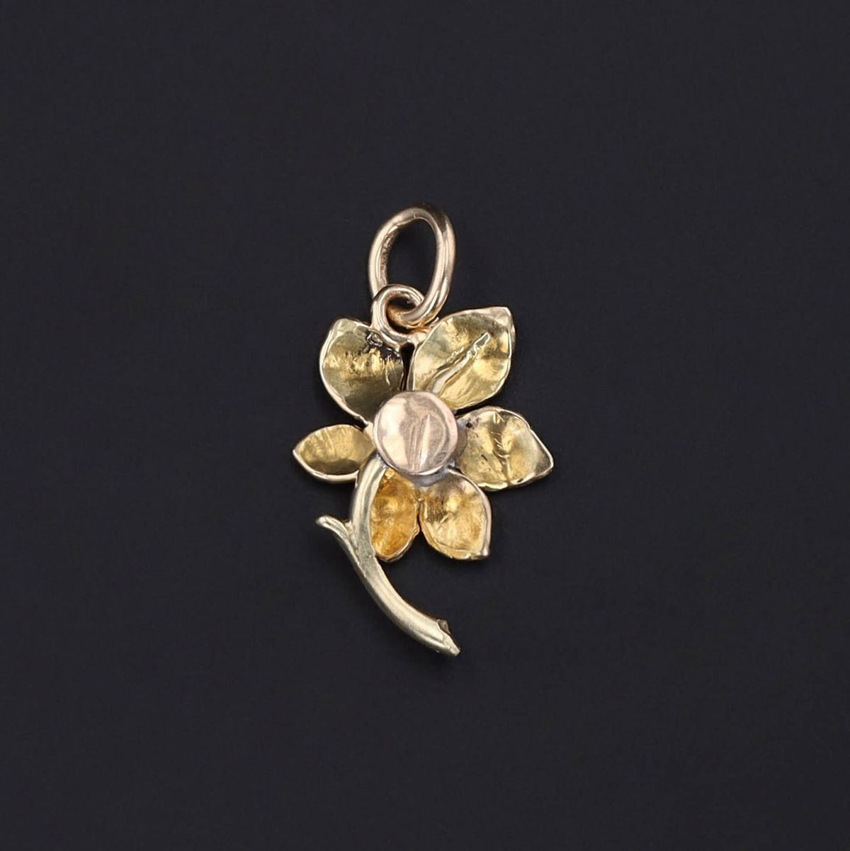 Flower Charm | Enamel Flower - Trademark Antiques