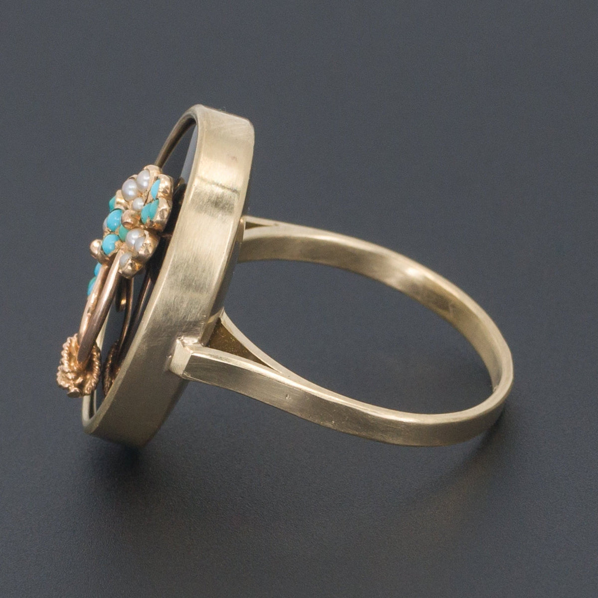 Flower Ring | 14k Gold Ring - Trademark Antiques