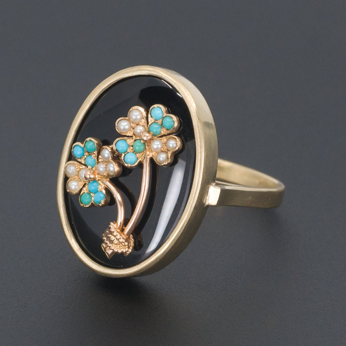 Flower Ring | 14k Gold Ring - Trademark Antiques