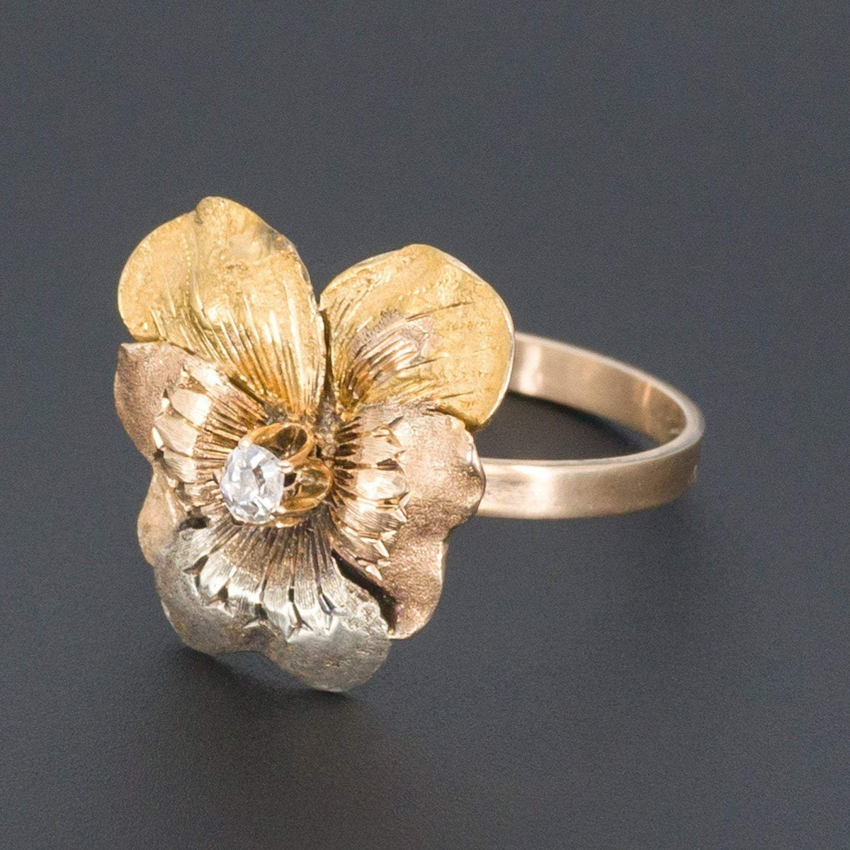 Flower Ring | Antique Flower Ring - Trademark Antiques
