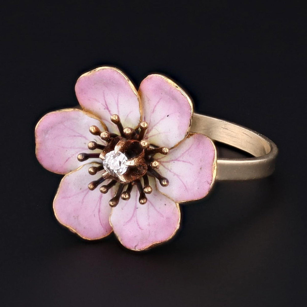 Flower Ring | Antique Pin Conversion - Trademark Antiques