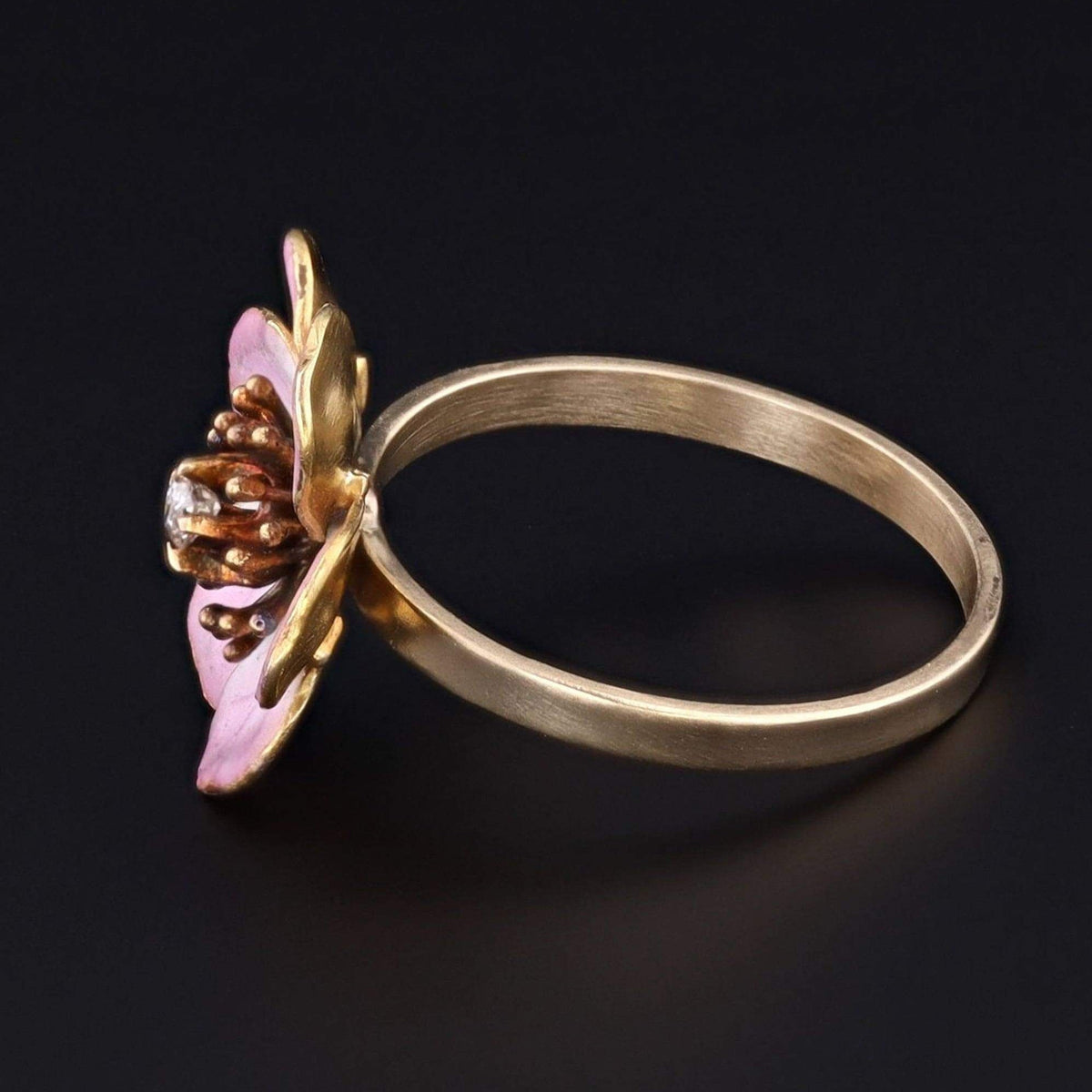 Flower Ring | Antique Pin Conversion - Trademark Antiques