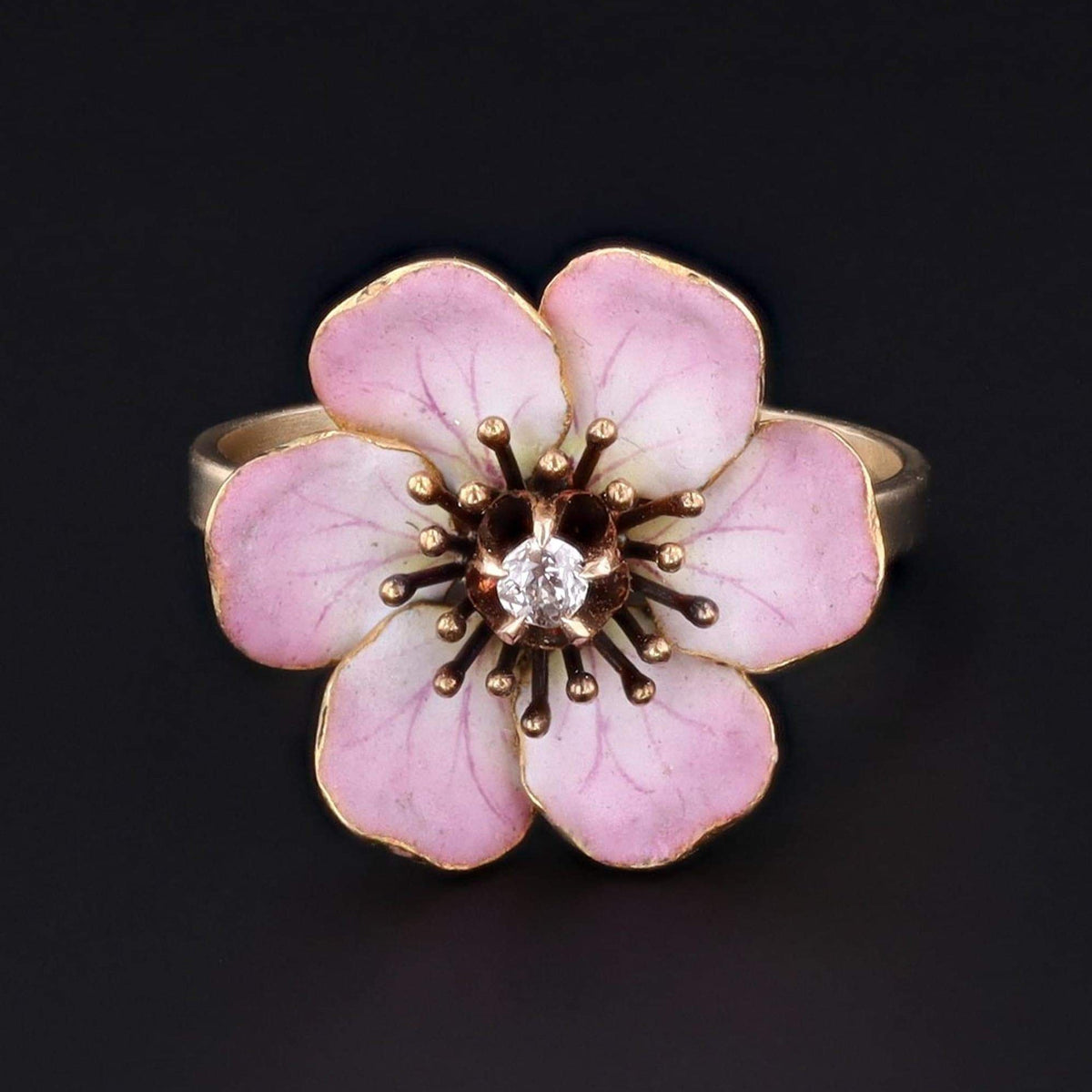 Flower Ring | Antique Pin Conversion - Trademark Antiques