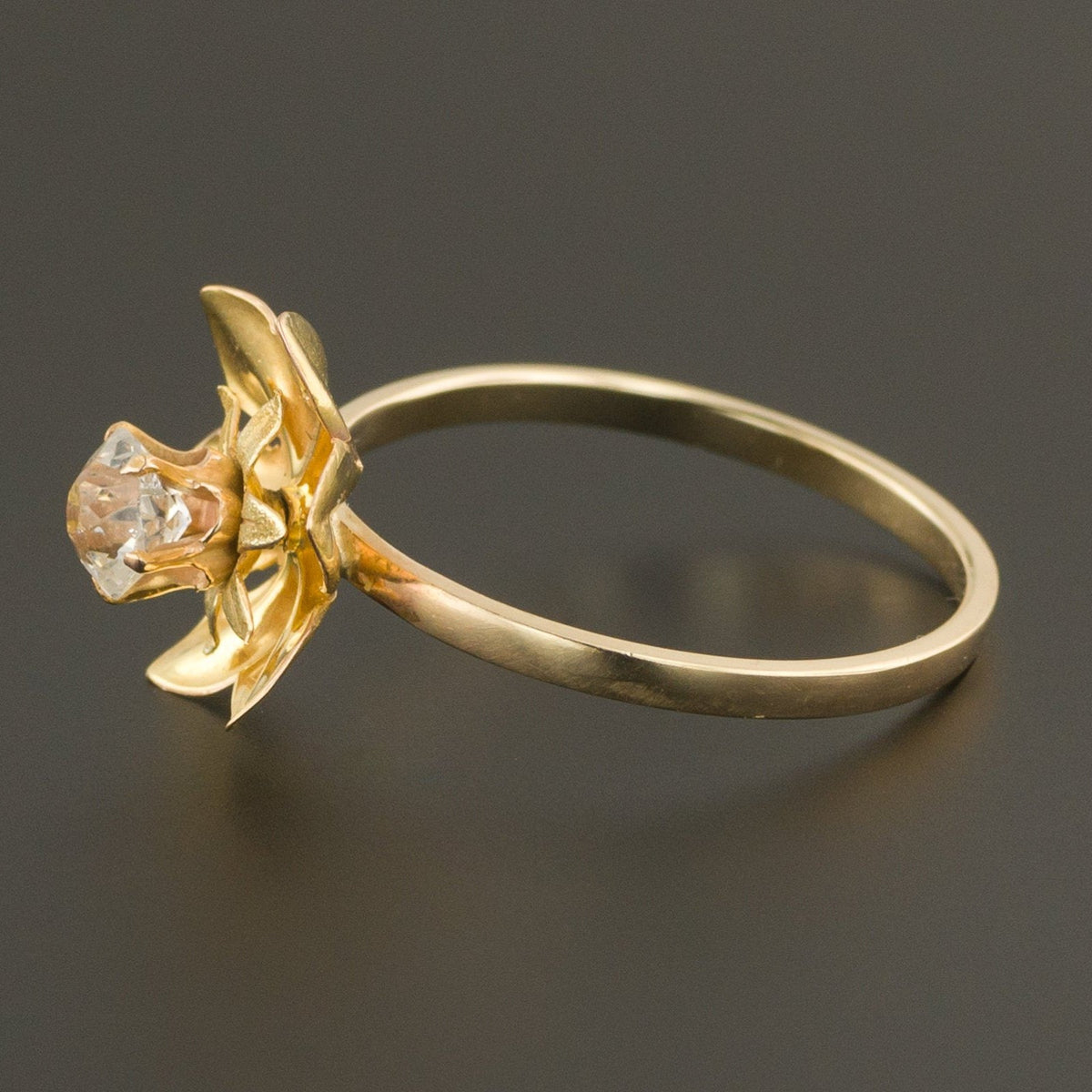 Flower Ring | Gold Flower Ring - Trademark Antiques