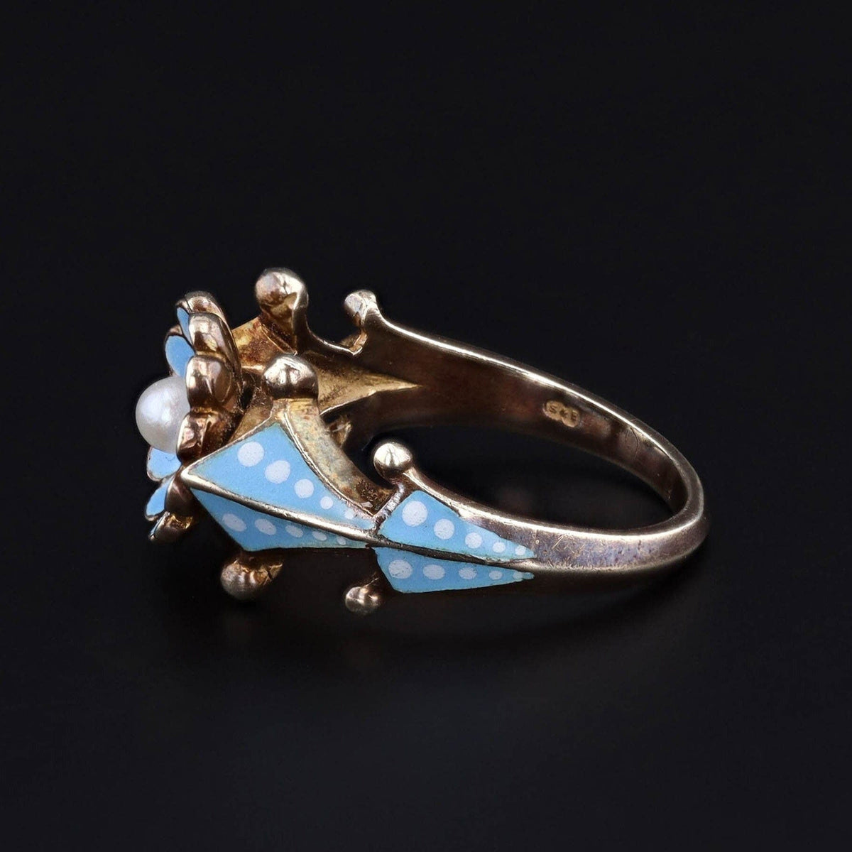 Flower Ring | Victorian Ring - Trademark Antiques