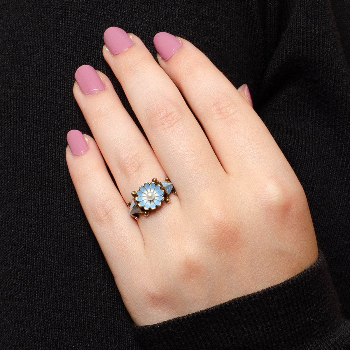 Flower Ring | Victorian Ring - Trademark Antiques