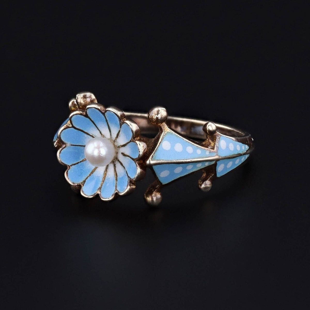 Flower Ring | Victorian Ring - Trademark Antiques