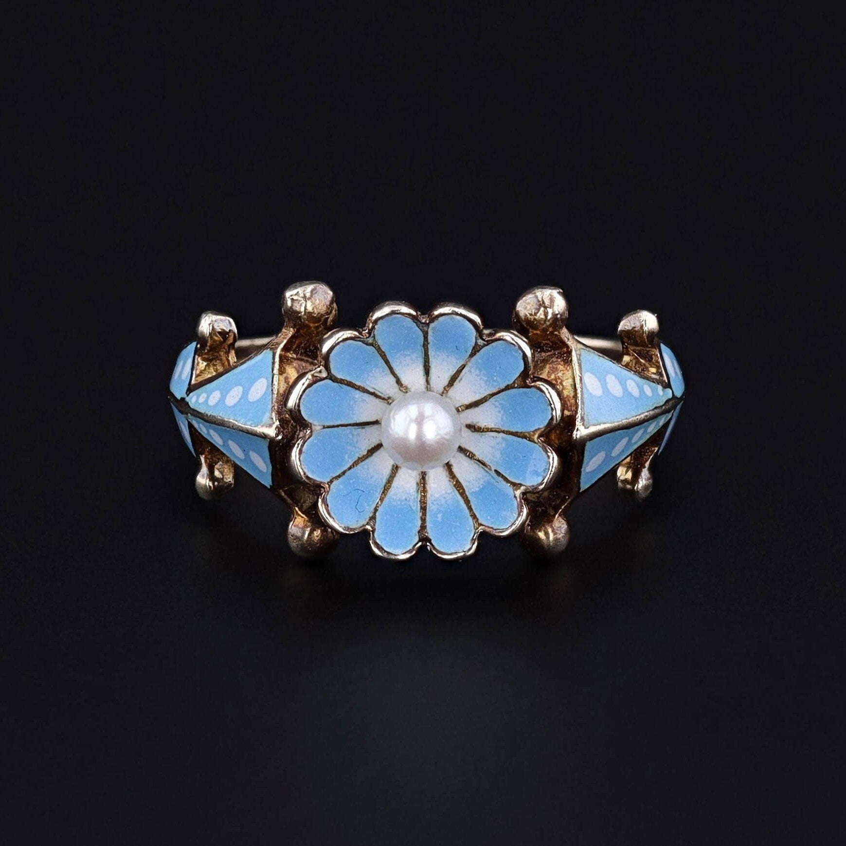 Flower Ring | Victorian Ring - Trademark Antiques