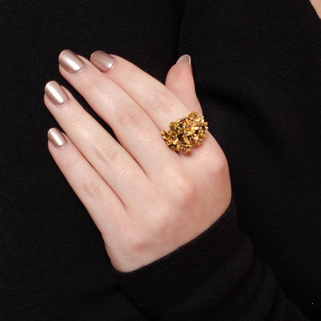 Flower Ring | Vintage Ring - Trademark Antiques