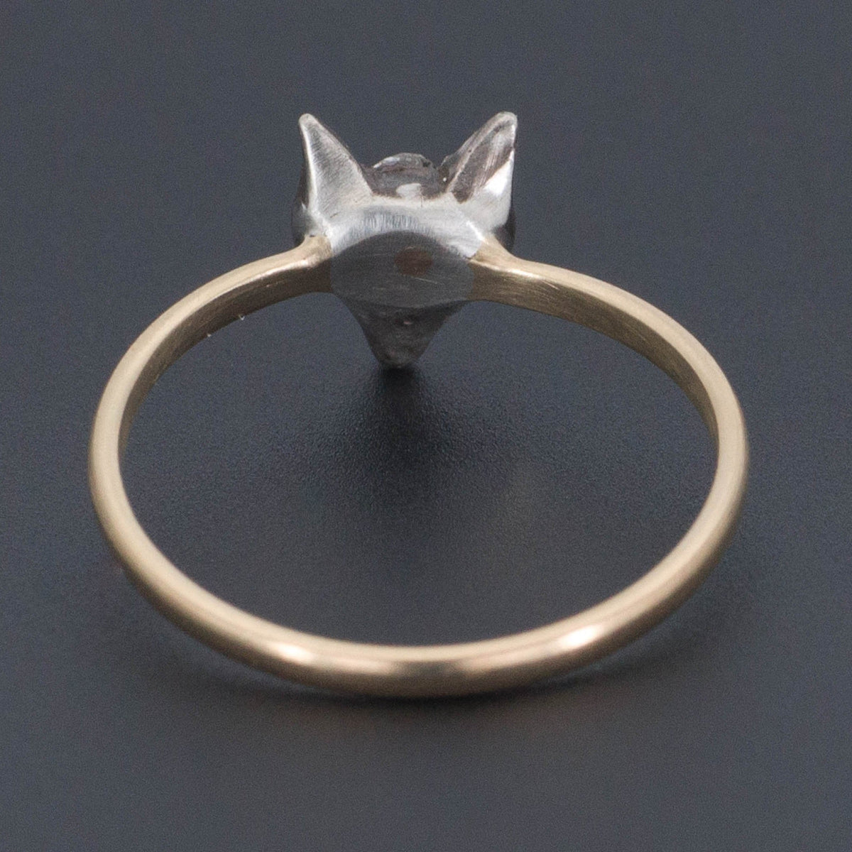 Fox Ring | Diamond Fox Ring - Trademark Antiques