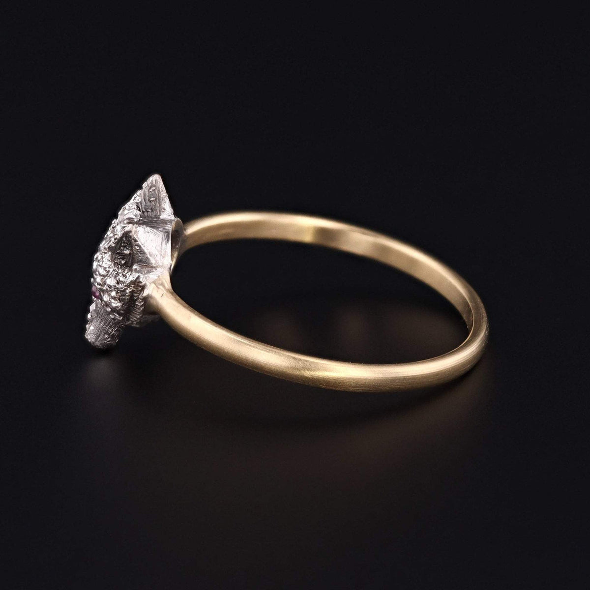 Fox Ring | Diamond Fox Ring - Trademark Antiques