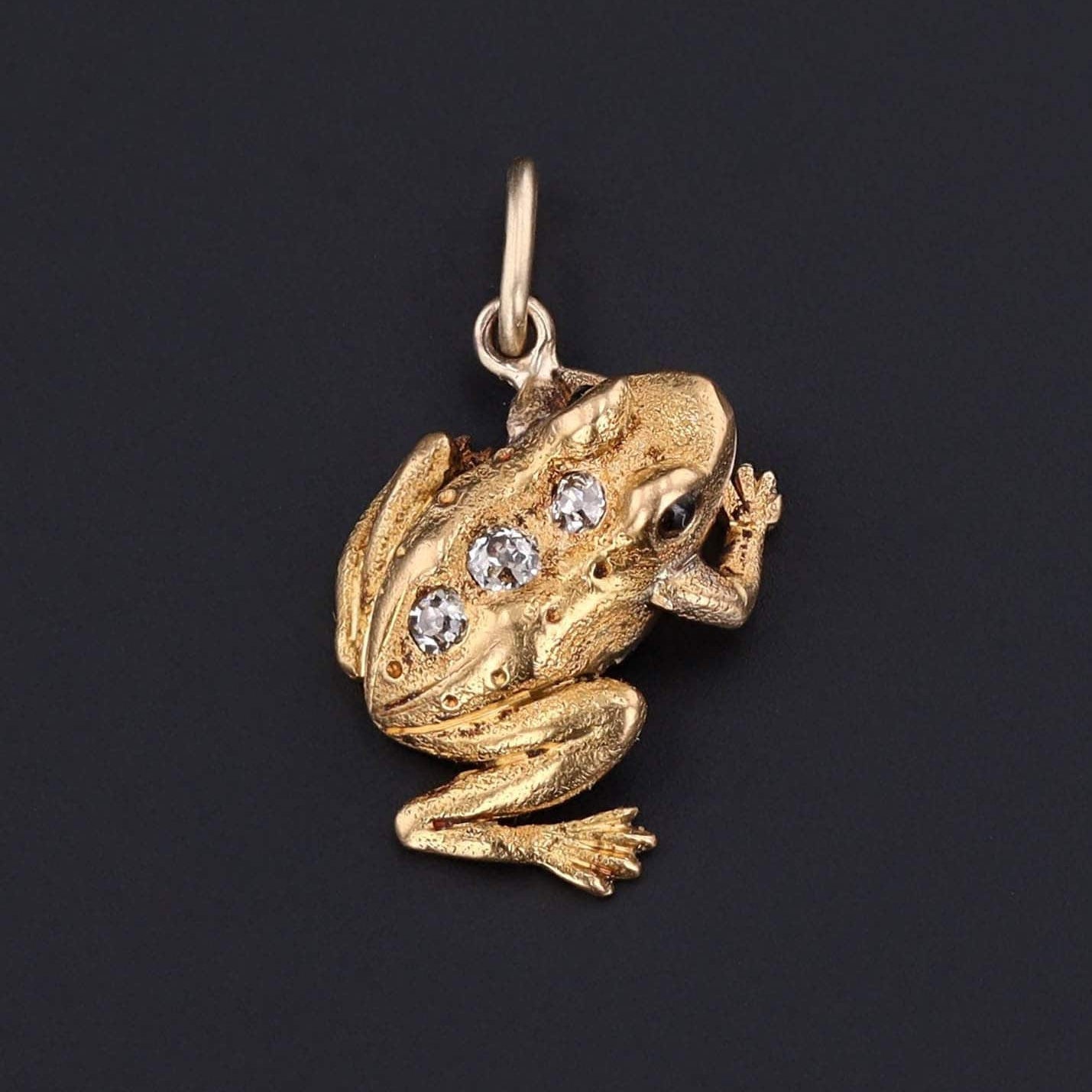 Frog Charm or Pendant | Antique Frog Charm - Trademark Antiques